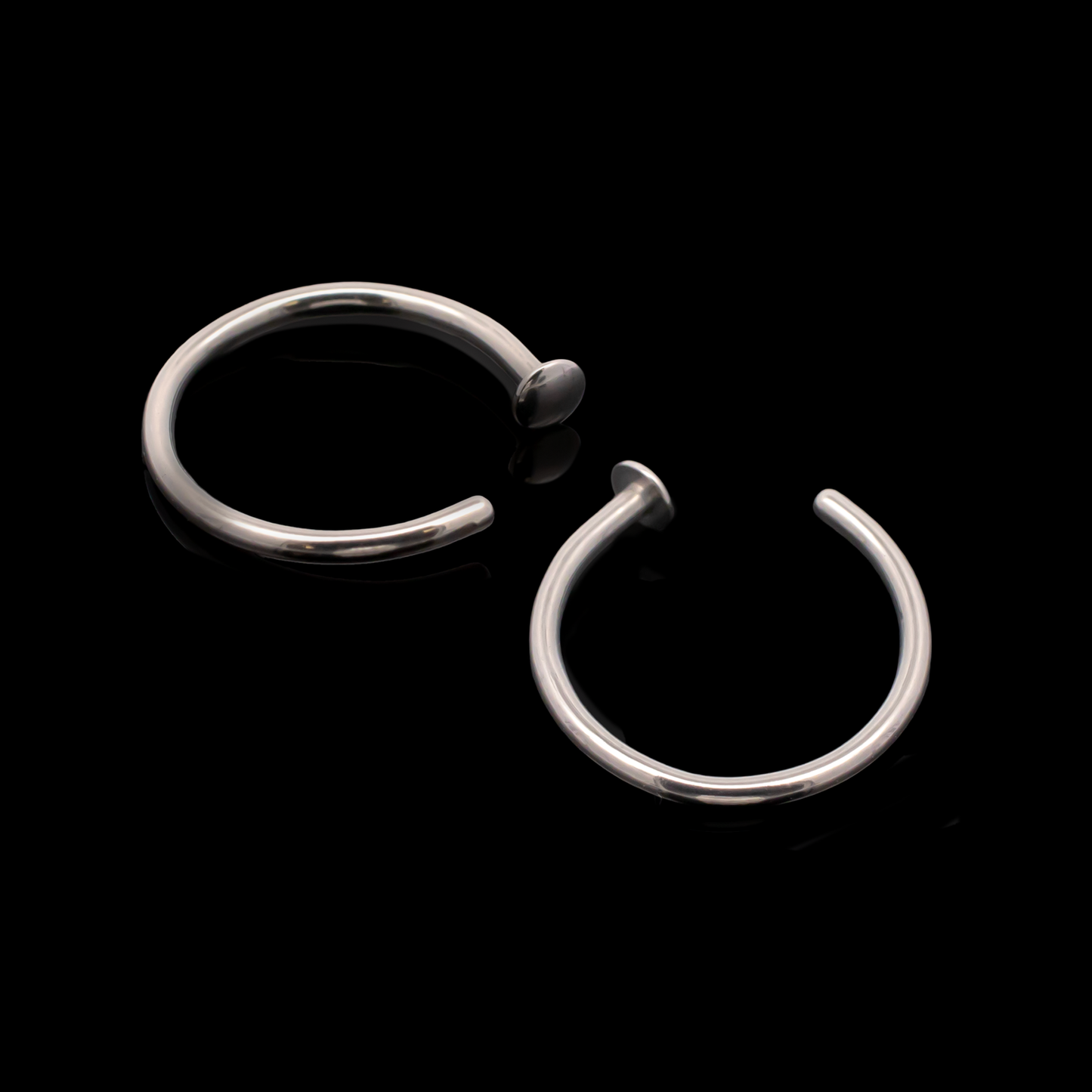 Trystan - Simple Nose Hoops - Khrysos Jewelry
