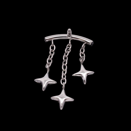 Starla  - 16G Internally Threaded Hidden Helix - Khrysos Jewelry