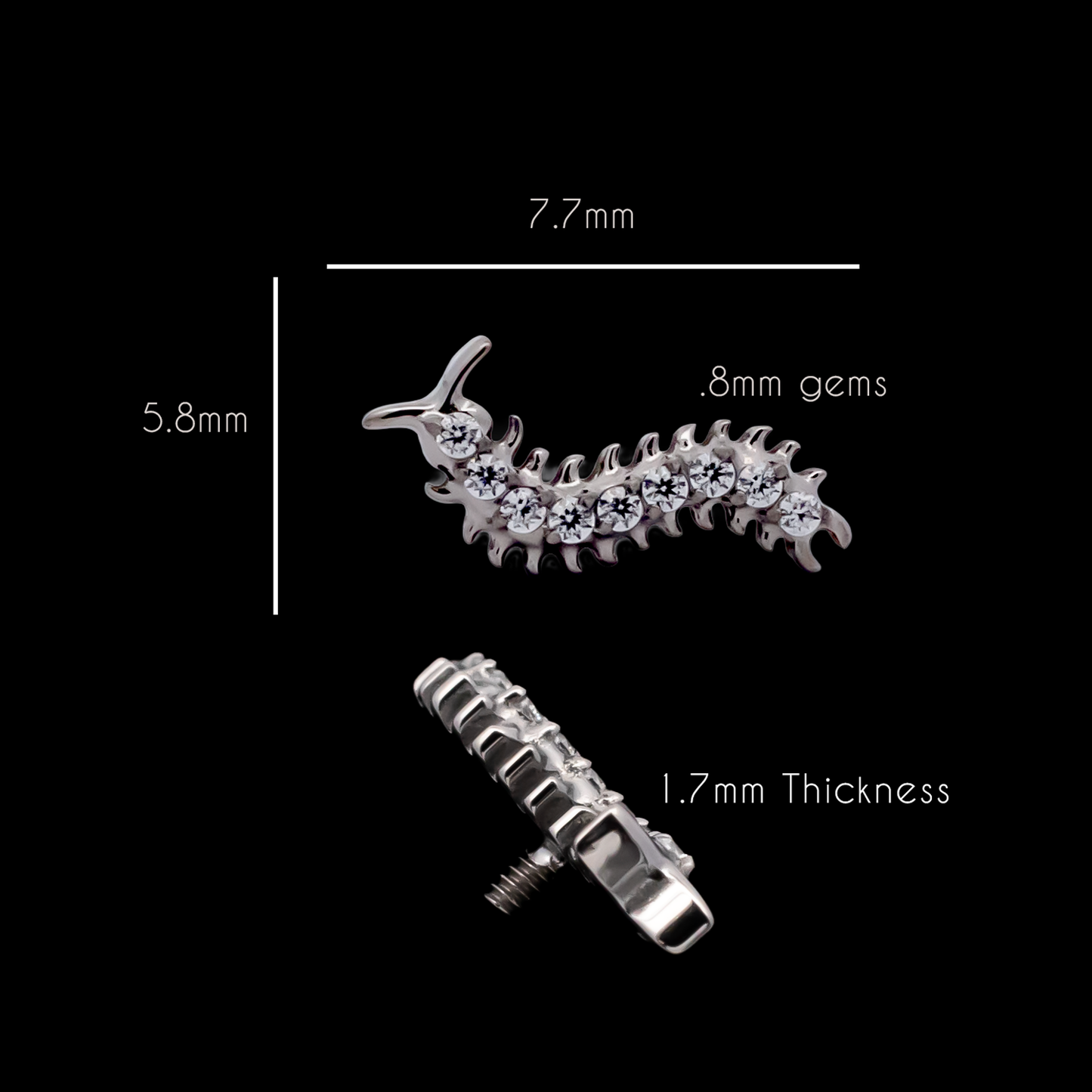 Draven - 16G Internally Threaded End - Khrysos Jewelry