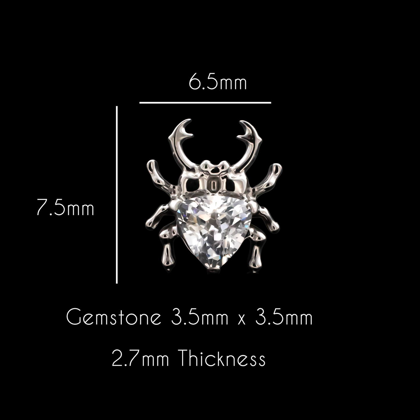 Cassian - 16G Internally Threaded End - Khrysos Jewelry