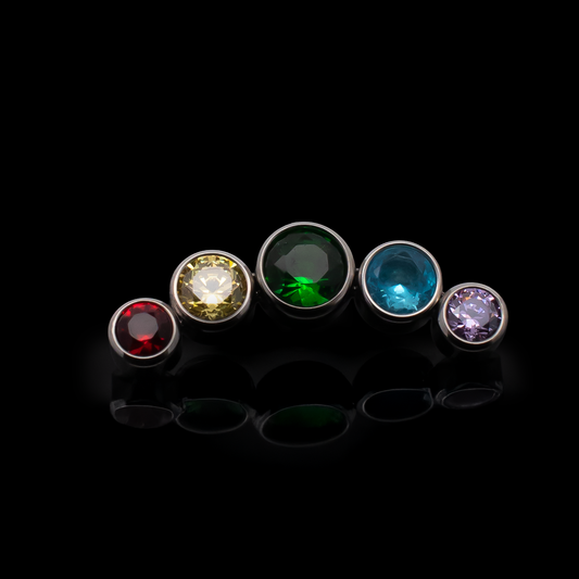 Lux - Rainbow Threadless - Khrysos Jewelry