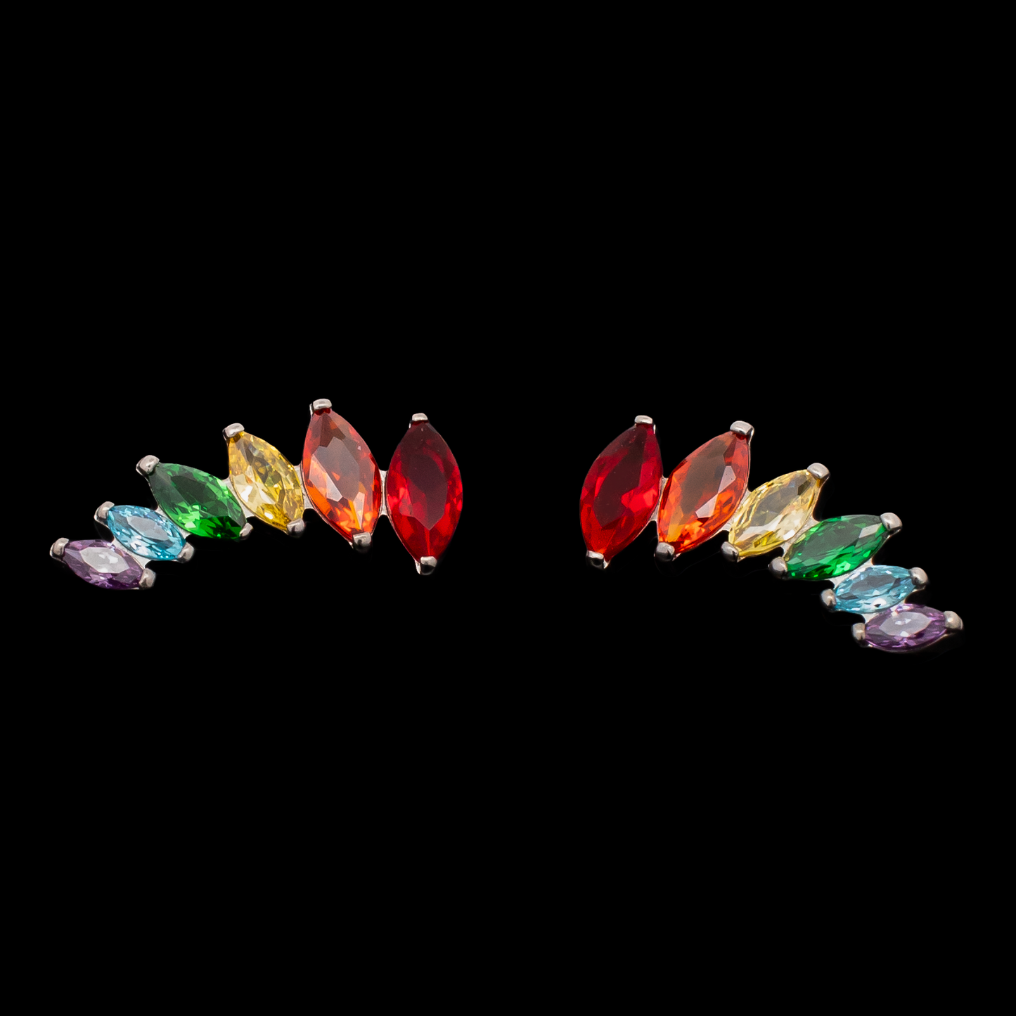 Auden - Titanium Rainbow Internally Threaded End - Khrysos Jewelry