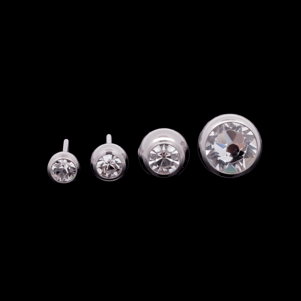 Milo – Threadless Crystal Ball End - Khrysos Jewelry