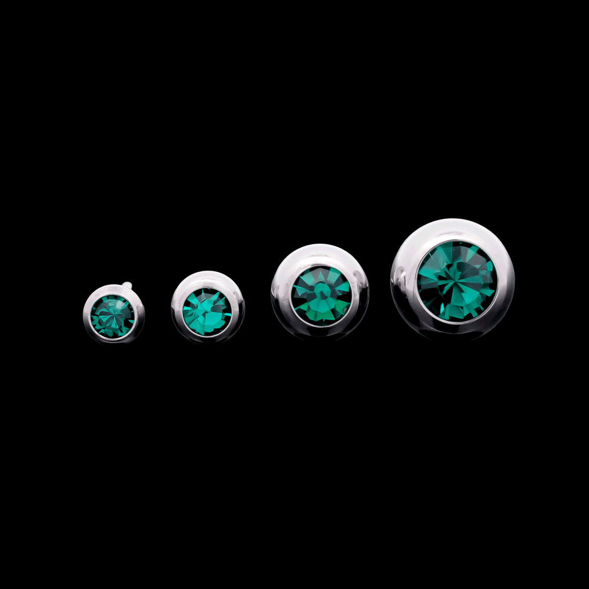 Milo – Threadless Crystal Ball End - Khrysos Jewelry