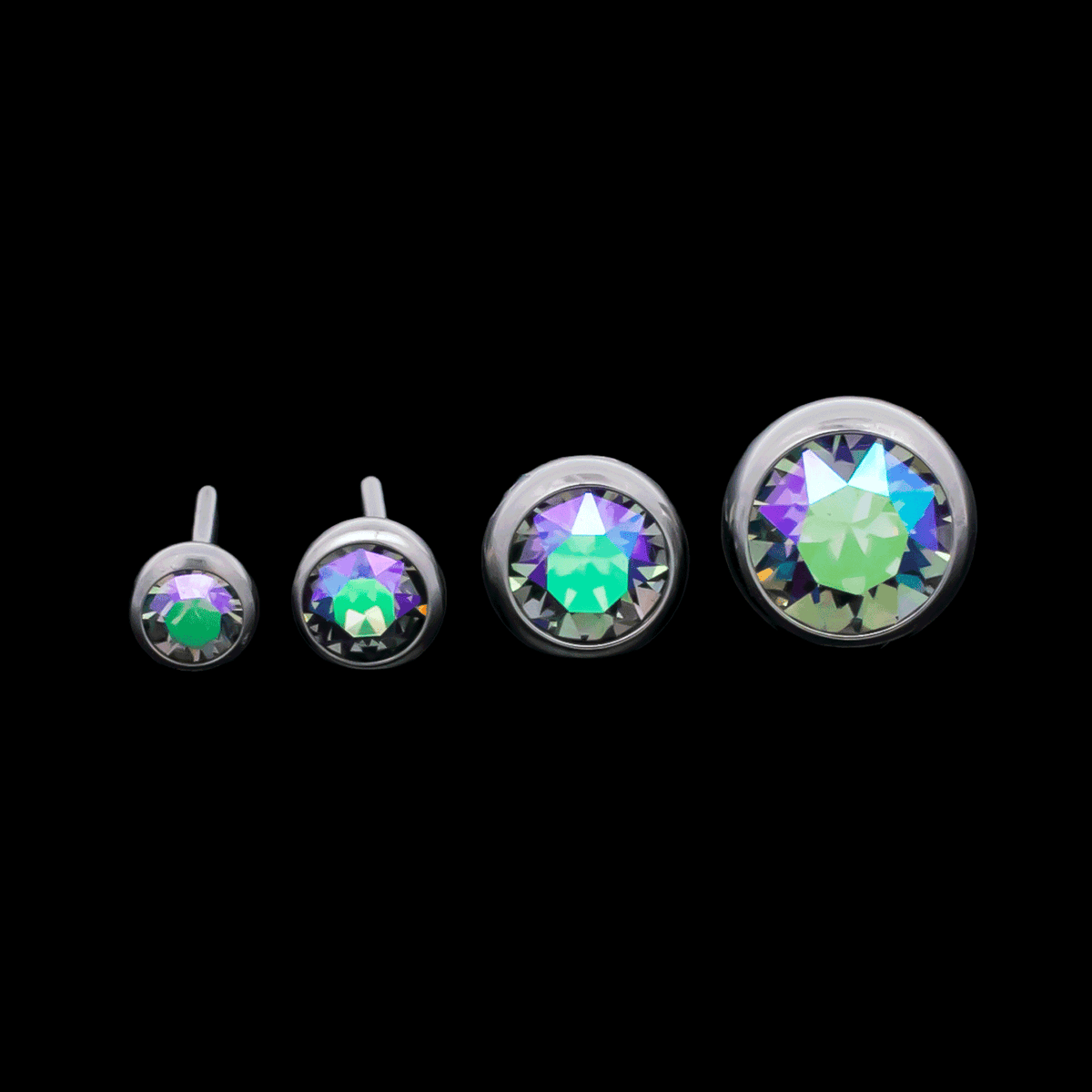 Milo – Threadless Crystal Ball End - Khrysos Jewelry