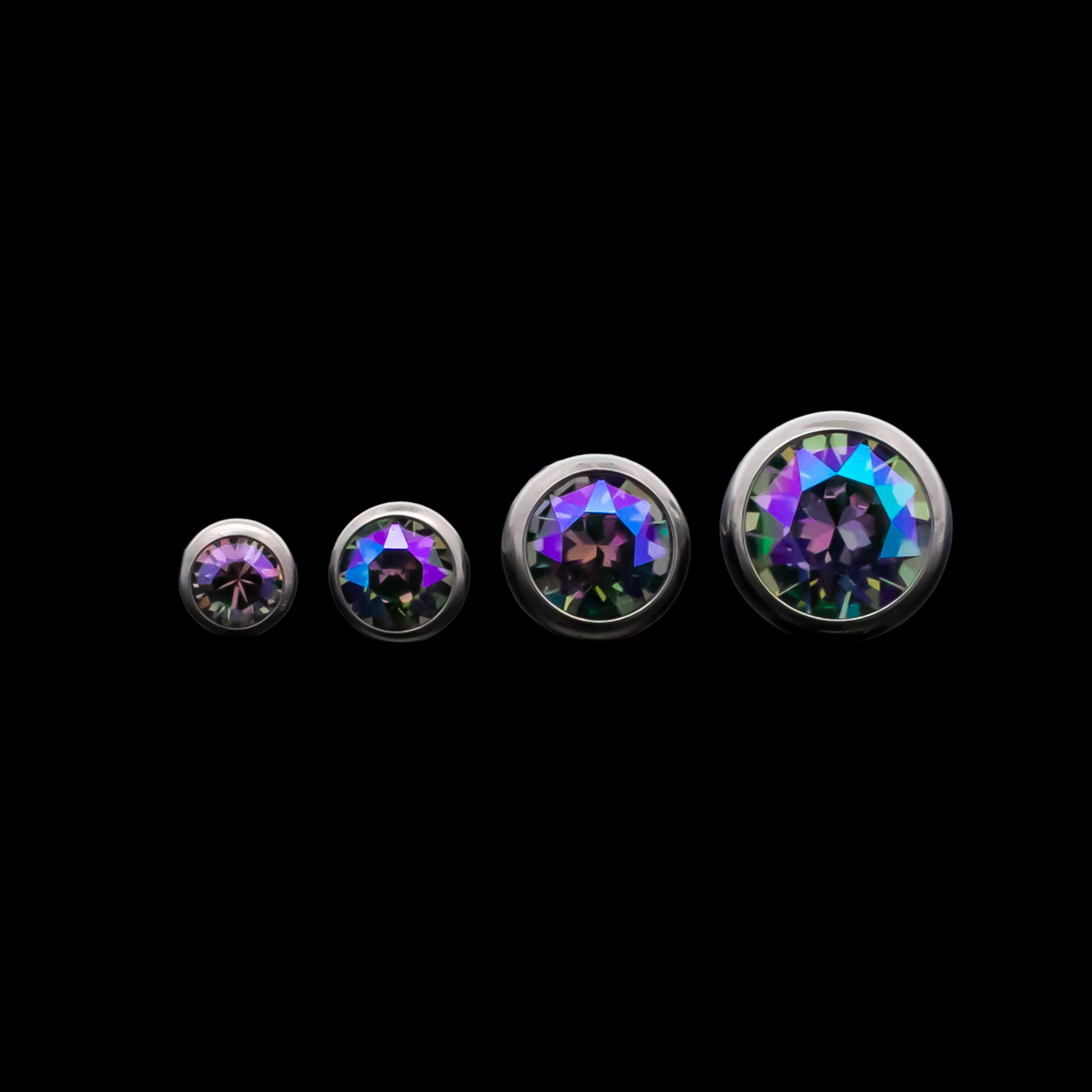 Milo – Threadless Crystal Ball End - Khrysos Jewelry