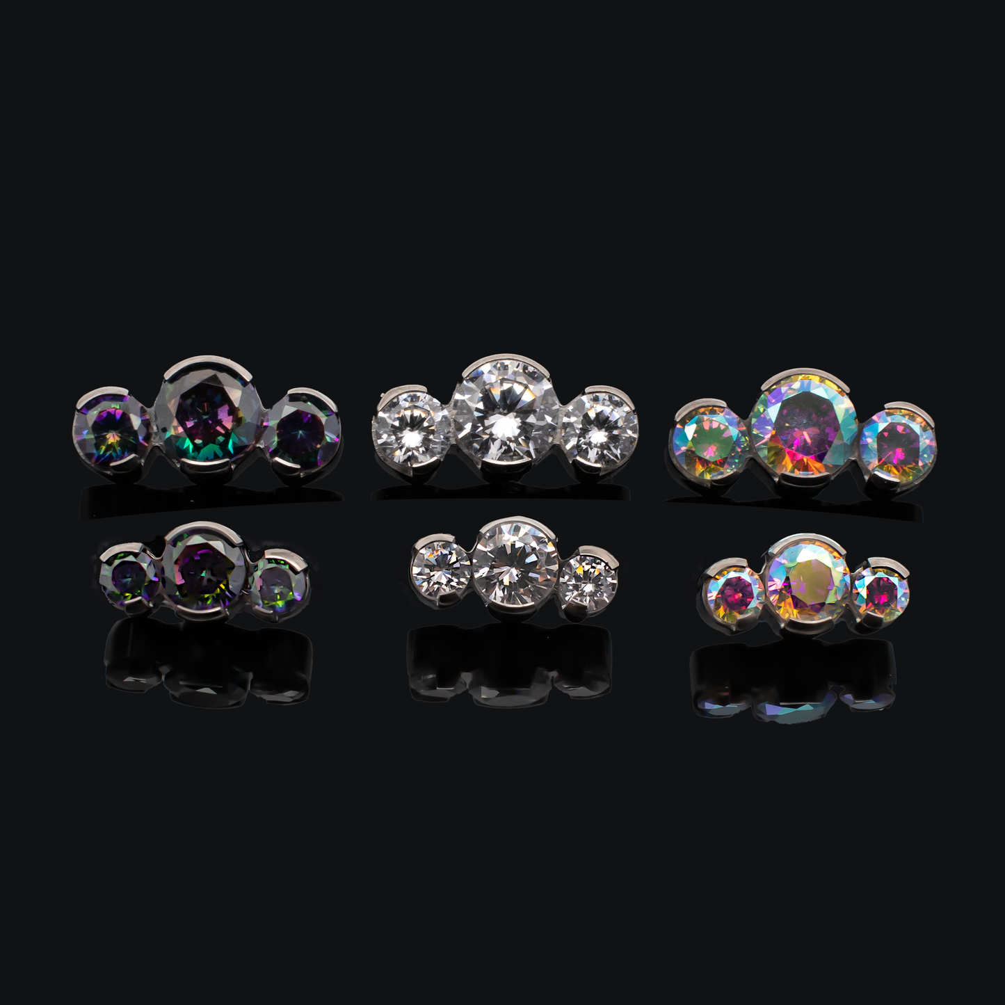 Gemma- 16G/18G Threaded - Khrysos Jewelry