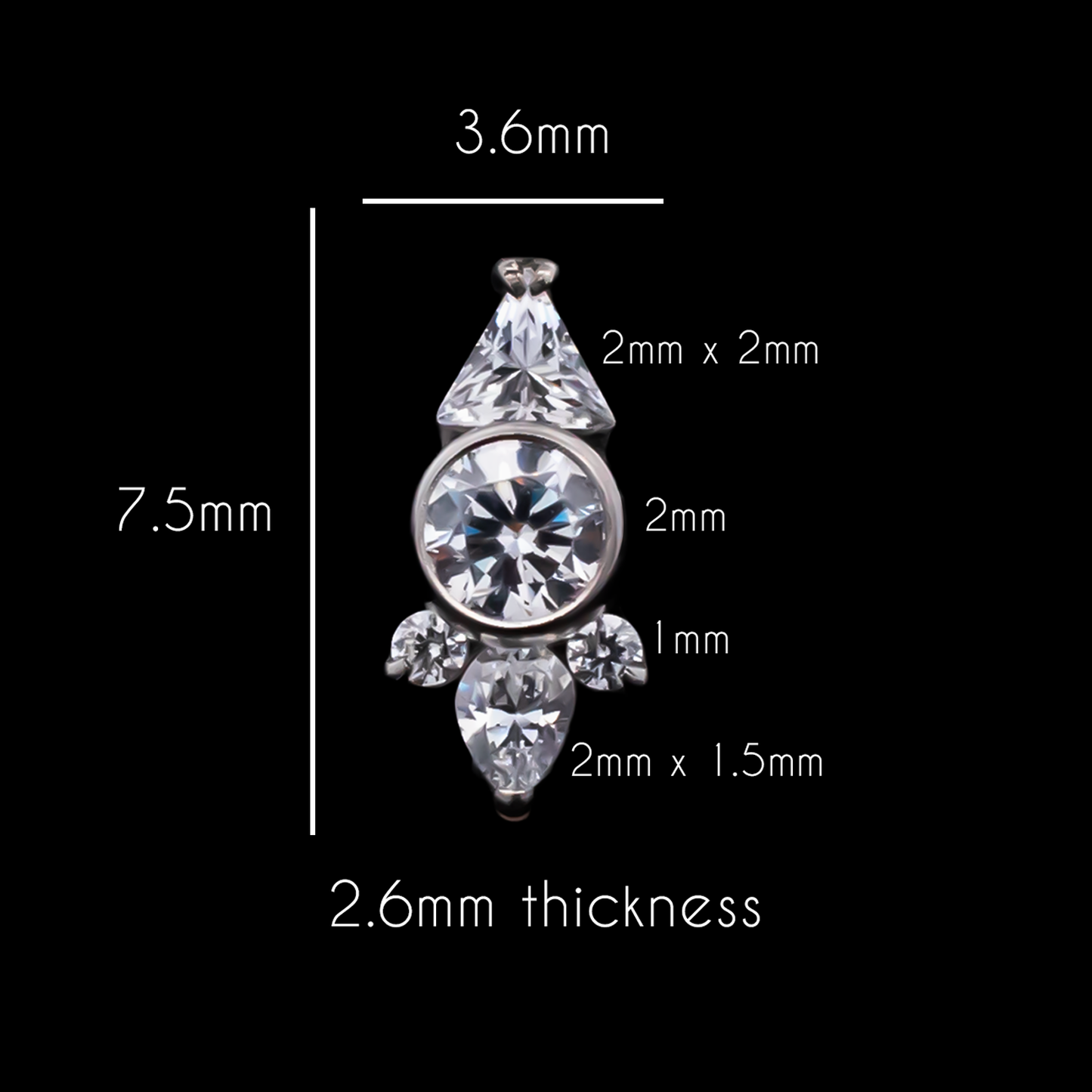 Odette - 16G Internally Threaded End