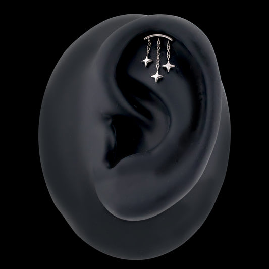 Starla  - 16G Internally Threaded Hidden Helix - Khrysos Jewelry