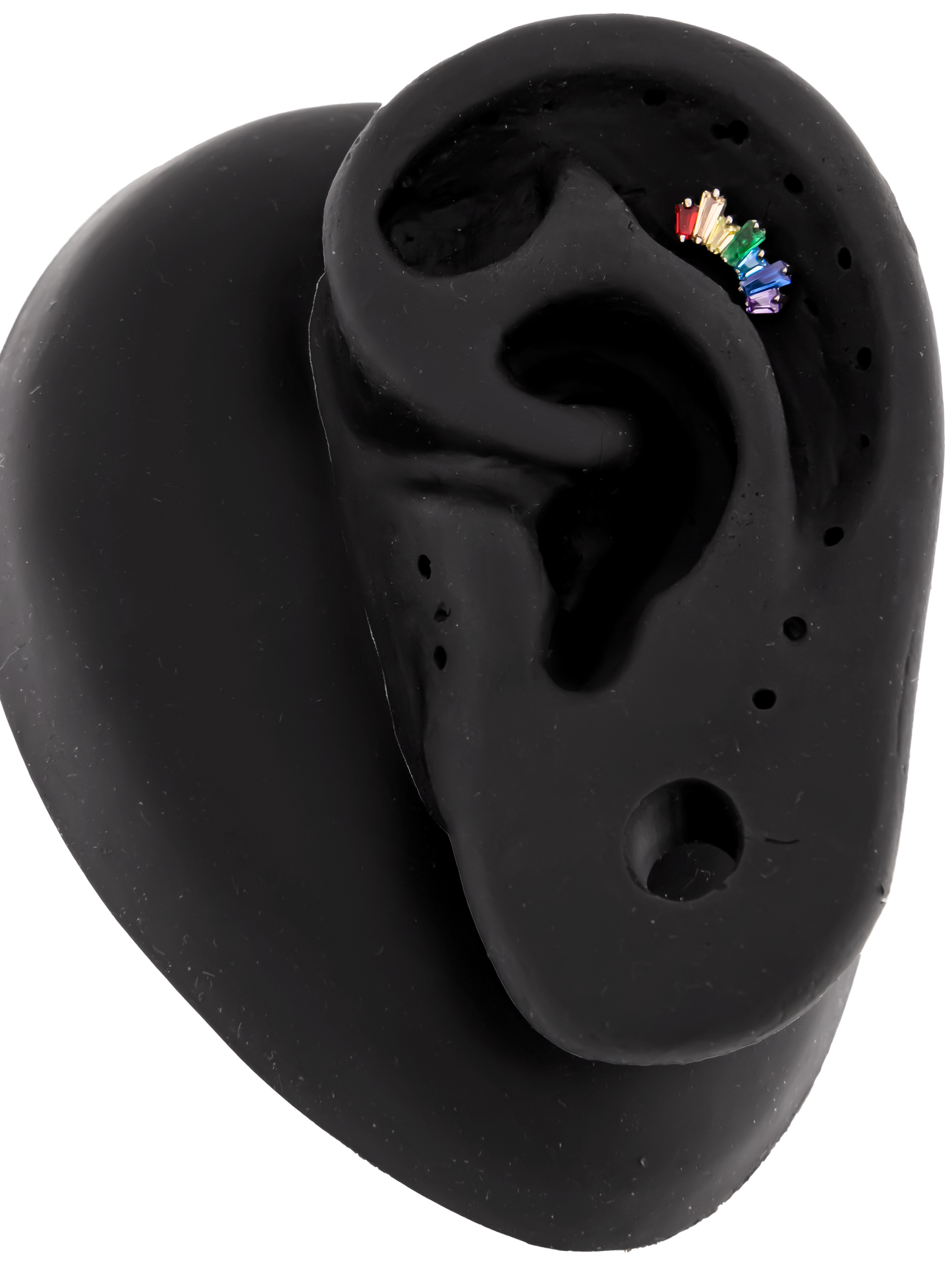 Bridger - Titanium Rainbow Internally Threaded End - Khrysos Jewelry