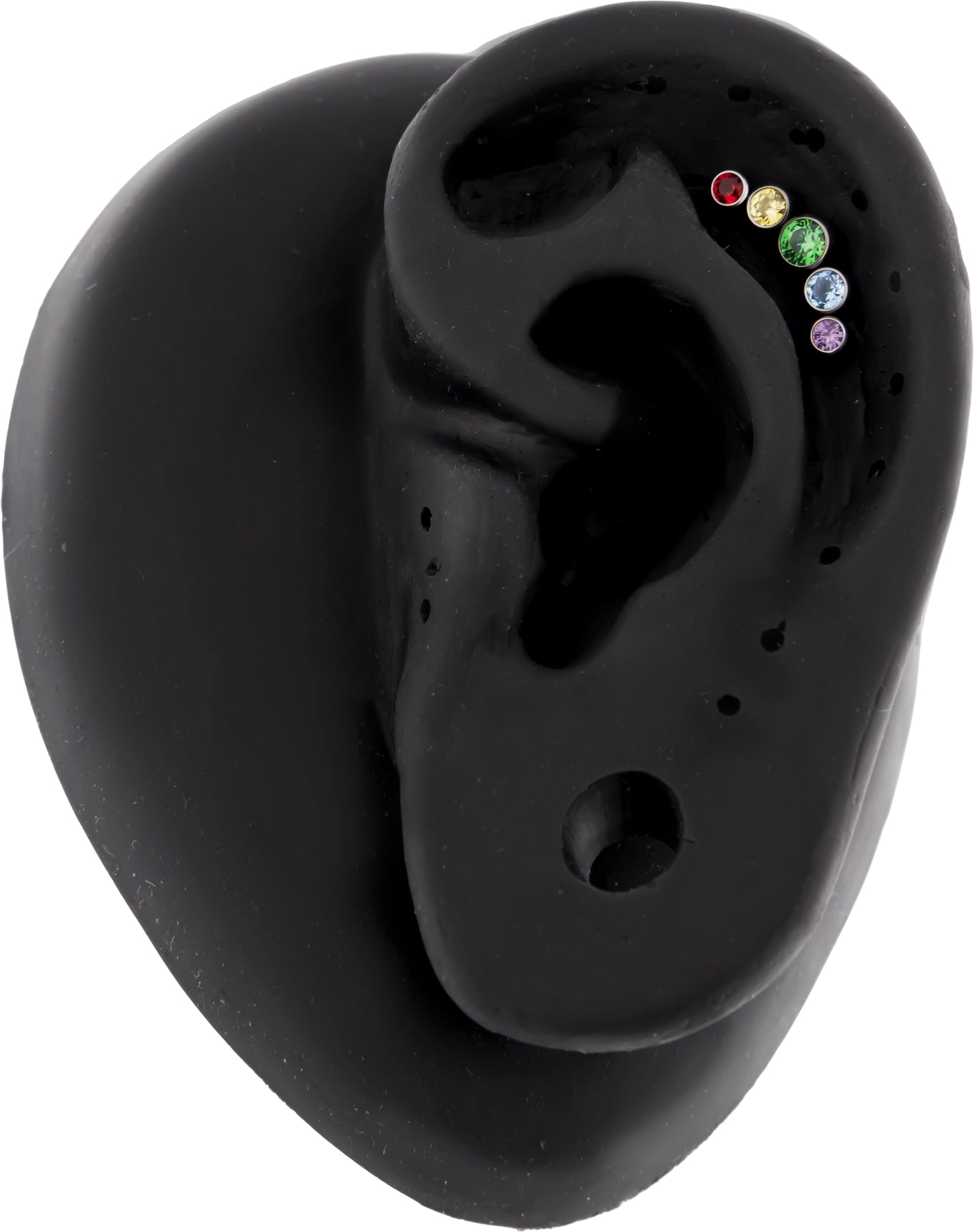 16G Lux - Rainbow Titanium Internally Threaded End - Khrysos Jewelry