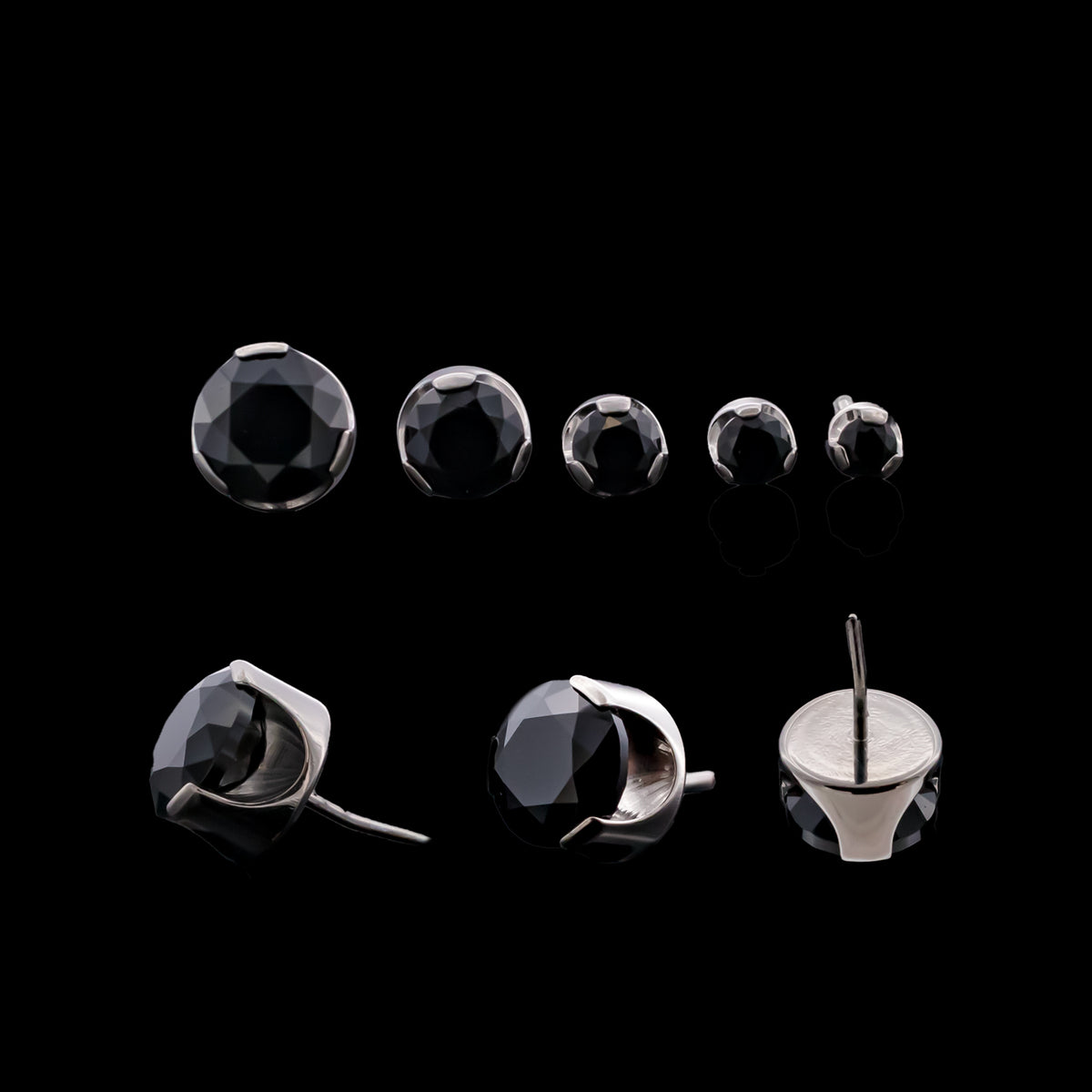 Keon - Round Prong Set Low Profile End - Khrysos Jewelry