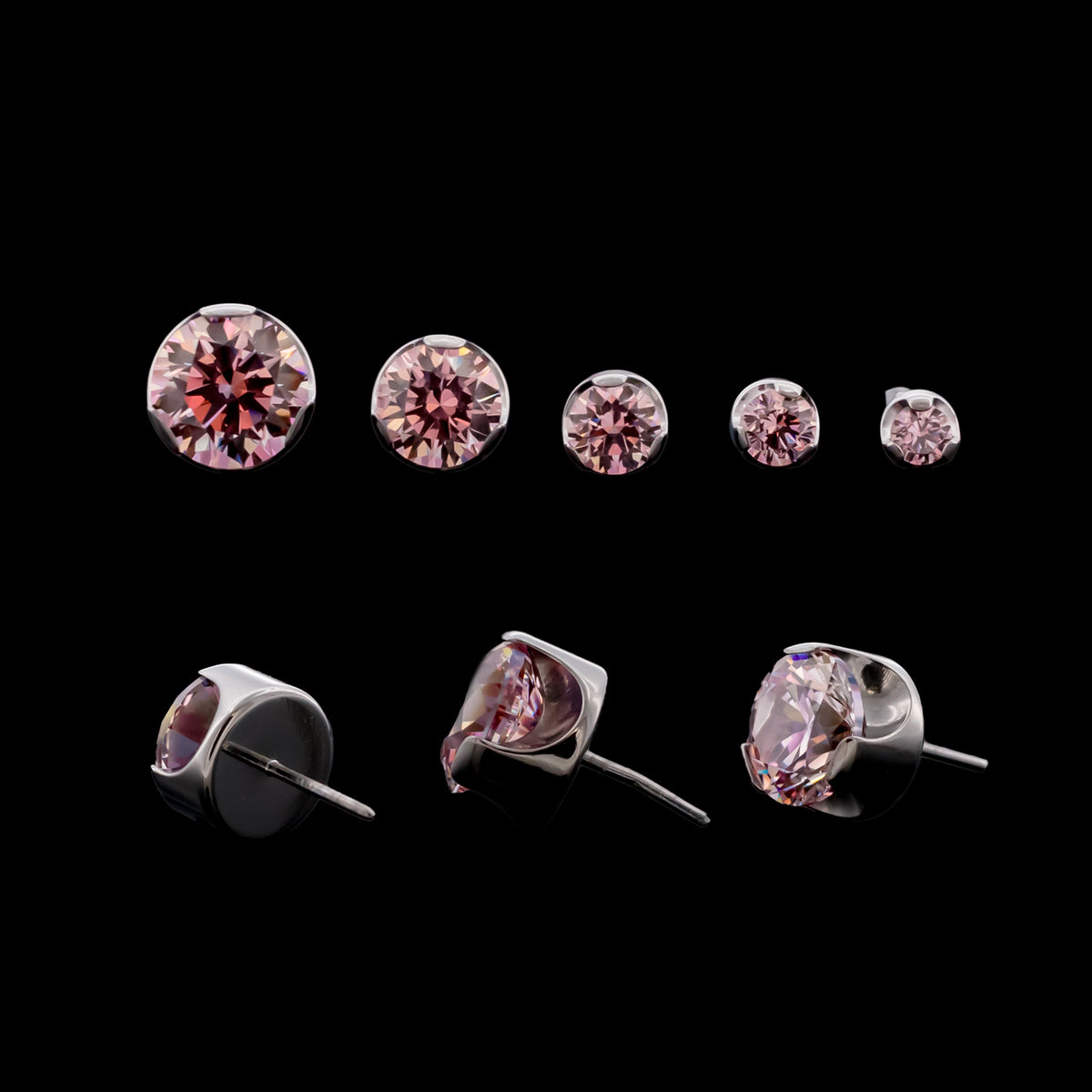 Keon - Round Prong Set Low Profile End - Khrysos Jewelry