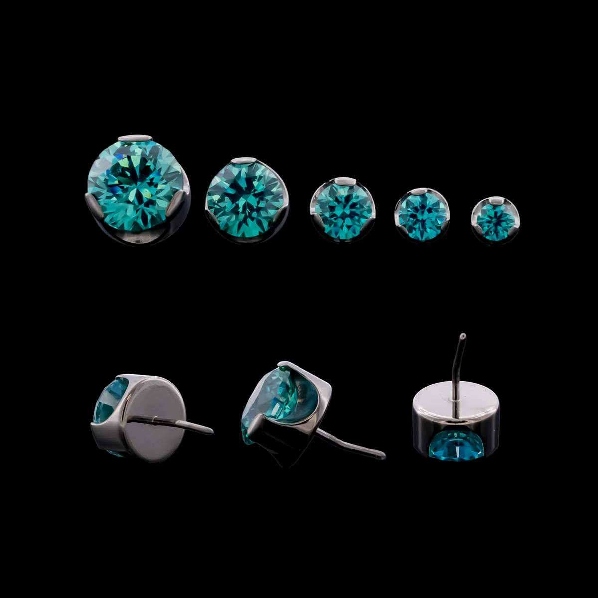 Keon - Round Prong Set Low Profile End - Khrysos Jewelry