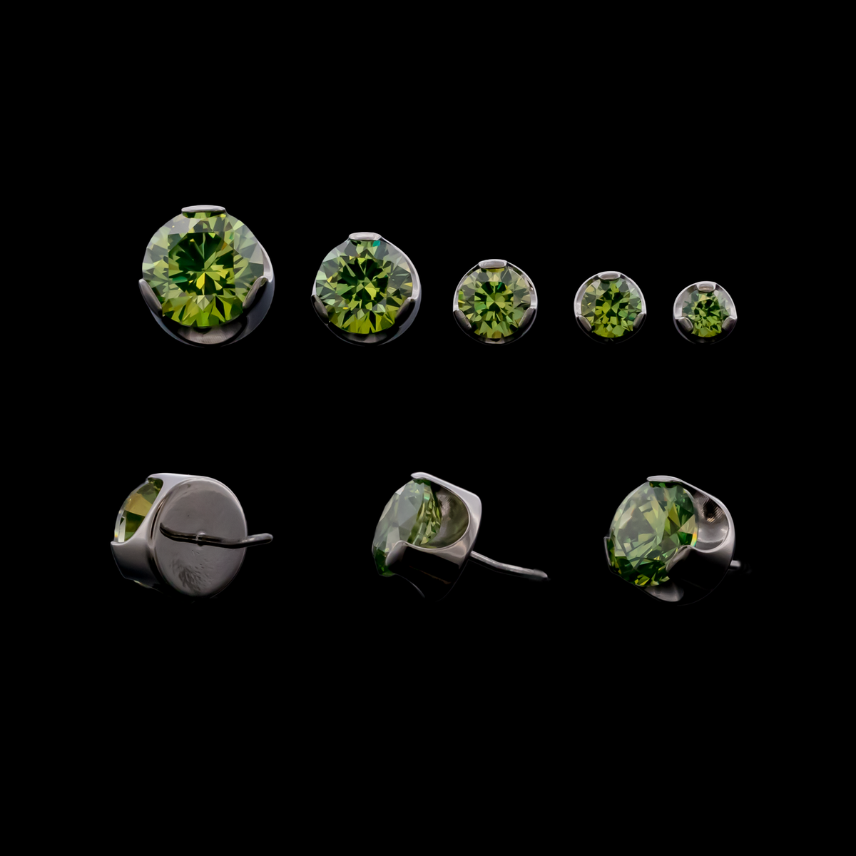 Keon - Round Prong Set Low Profile End - Khrysos Jewelry