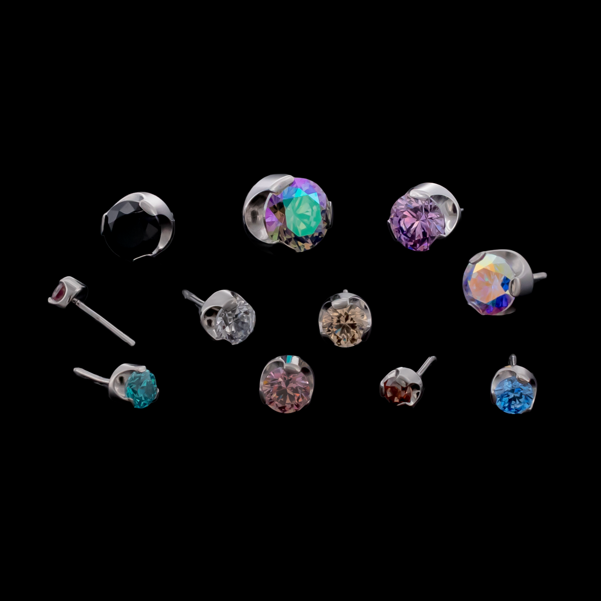 Keon - Round Prong Set Low Profile End - Khrysos Jewelry