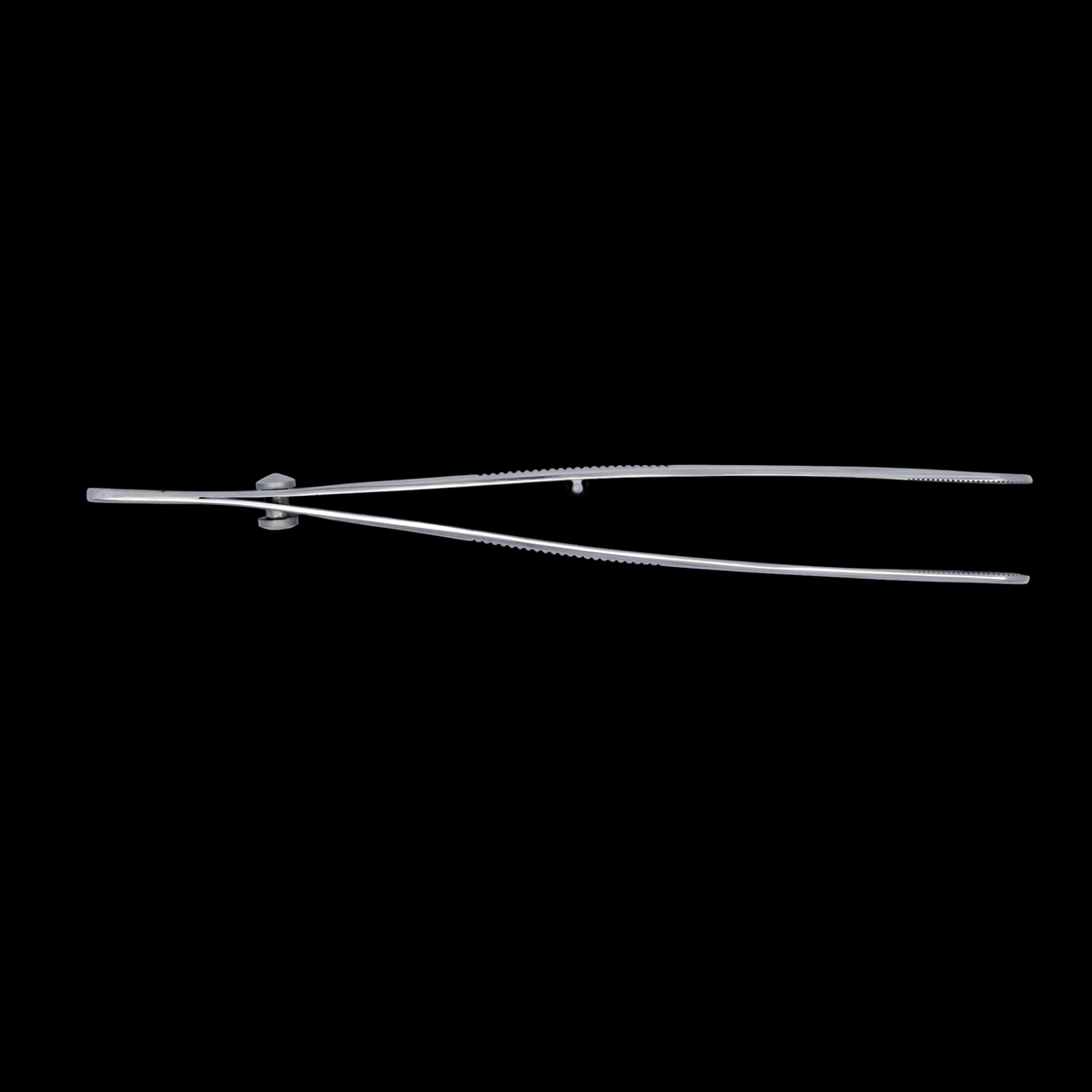 Obsidian Needle Slotted Mini Sponge Tweezers with Easy Lock – 5.75" - Khrysos Jewelry