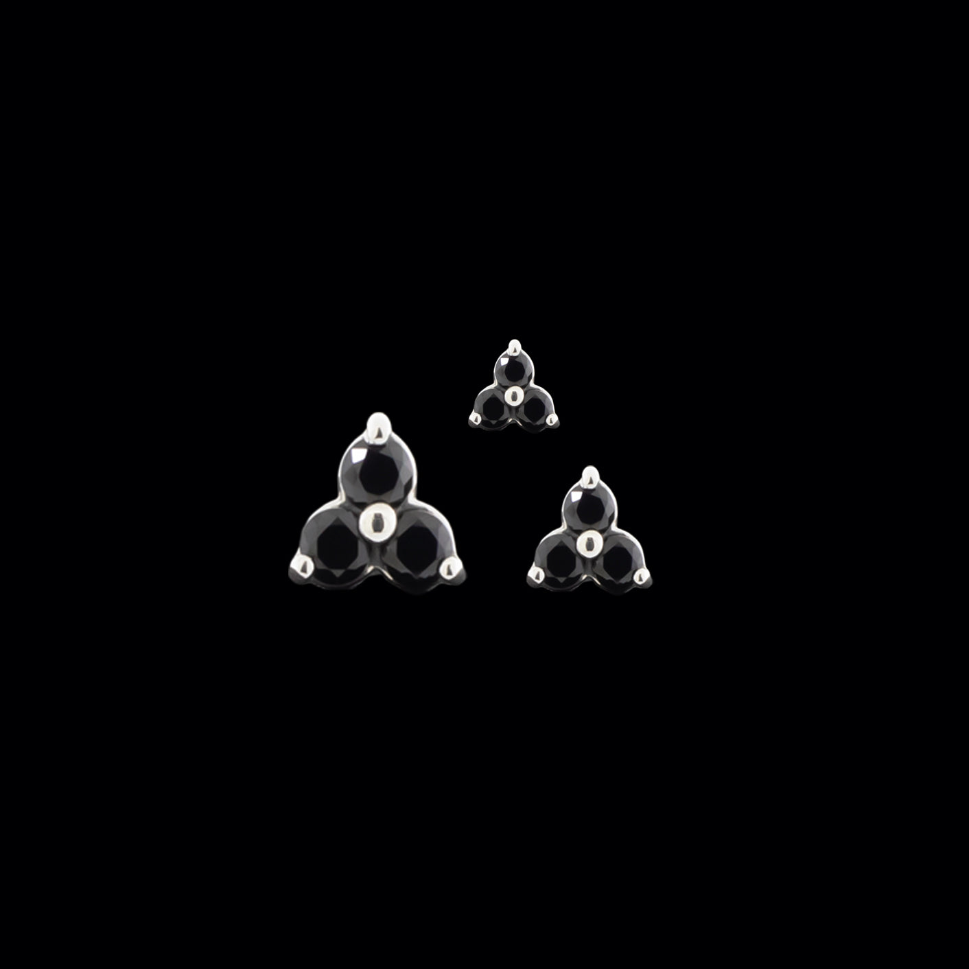 Trinity - 18KT Gold Threadless End - Khrysos Jewelry