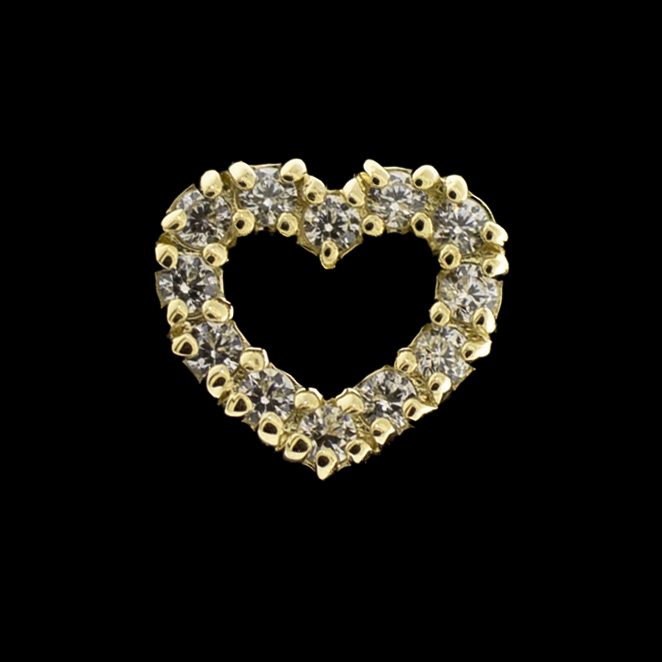 Tressa - 14Kt Gold Threadless End - Khrysos Jewelry