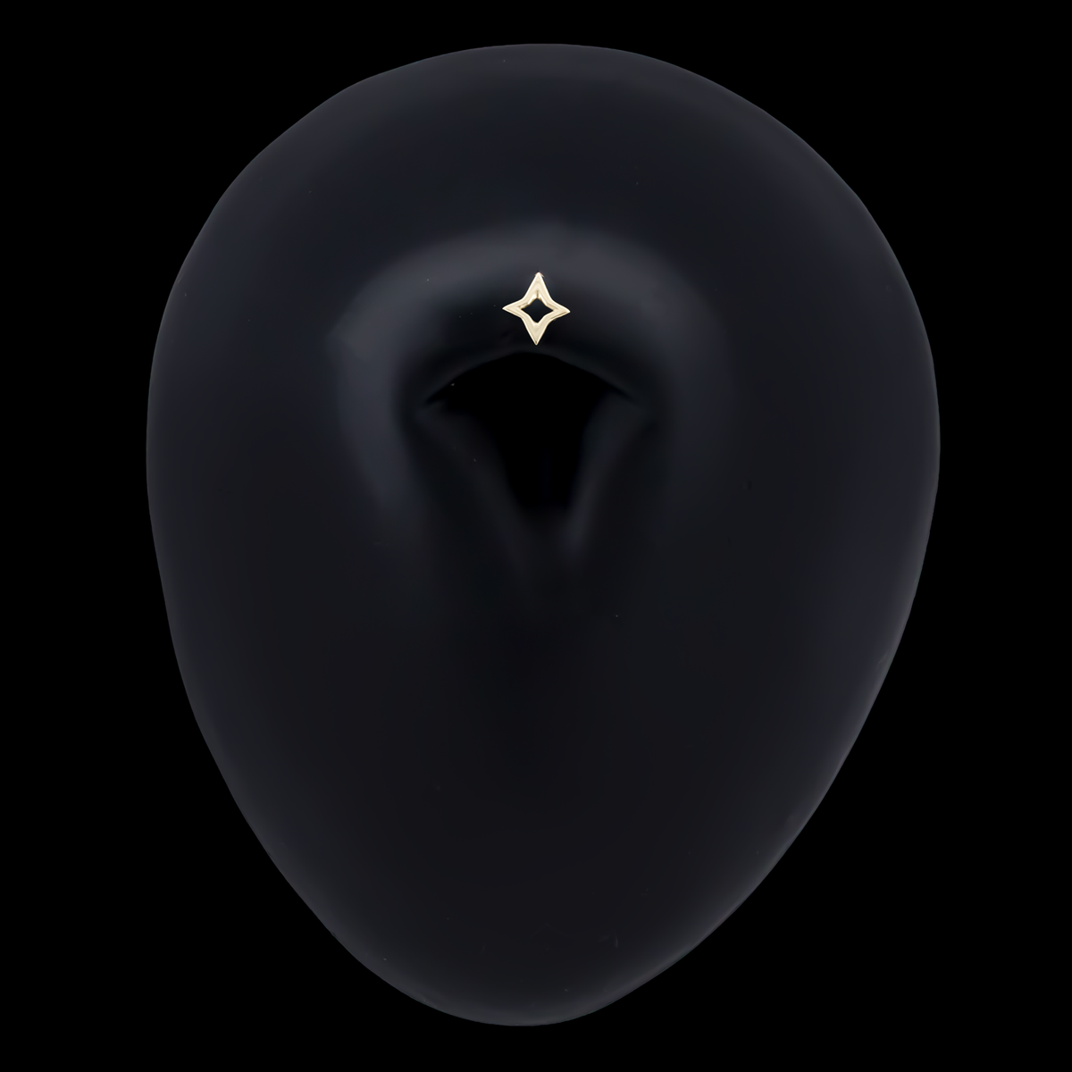 Astraea – 14KT Gold Open Star Threadless End