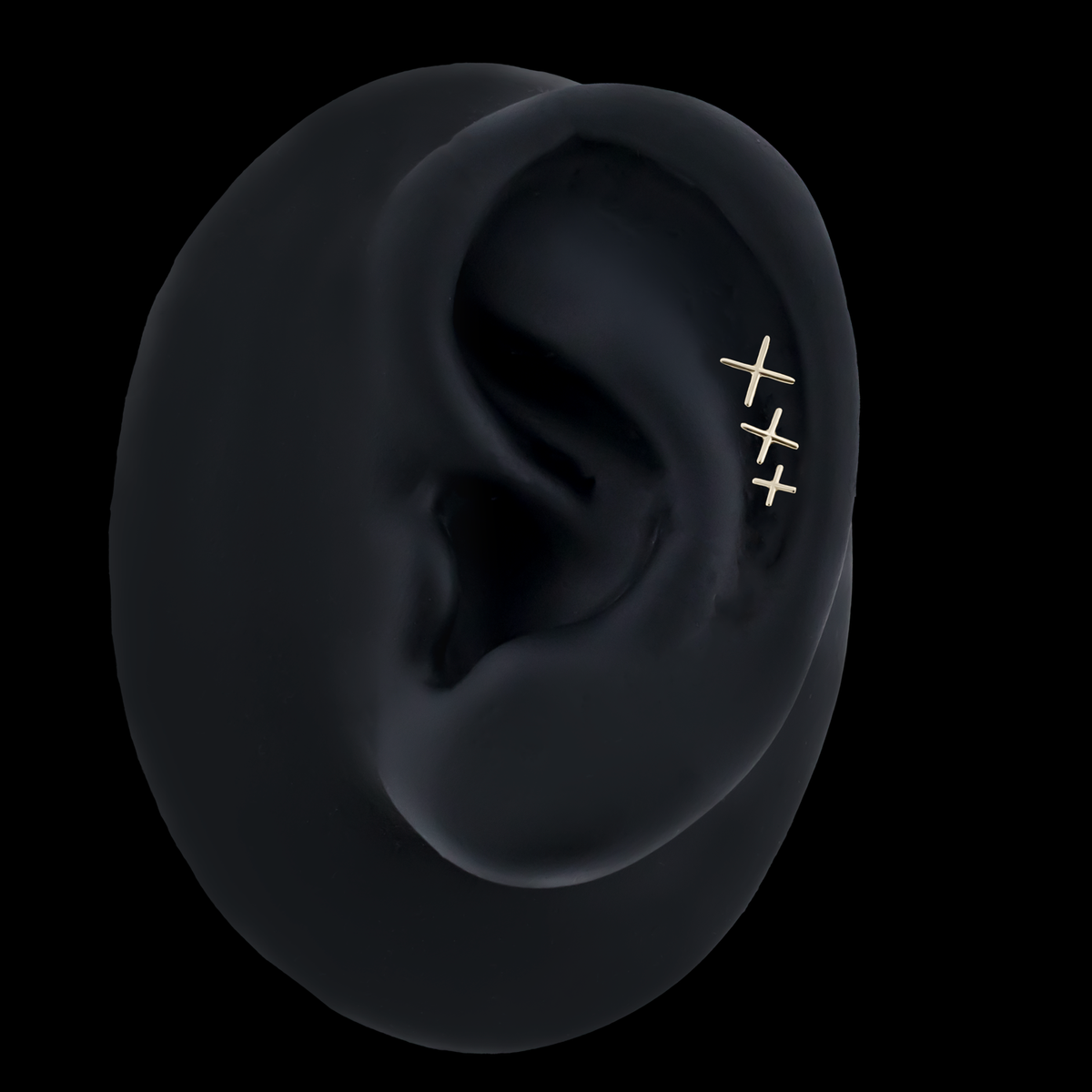 Xyra – 14KT Gold X-Shaped Threadless End