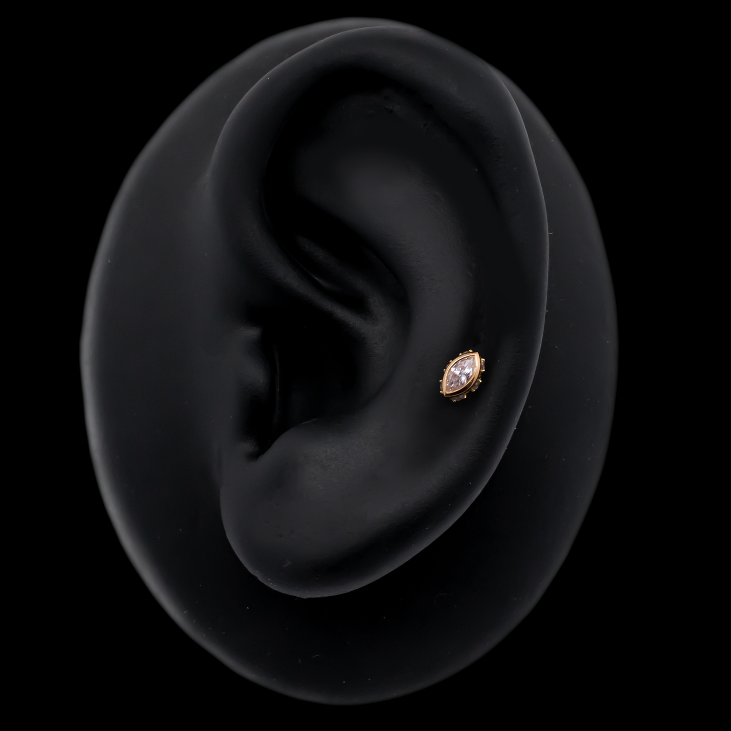 Orlina - 18kt Gold Threadless End - Khrysos Jewelry