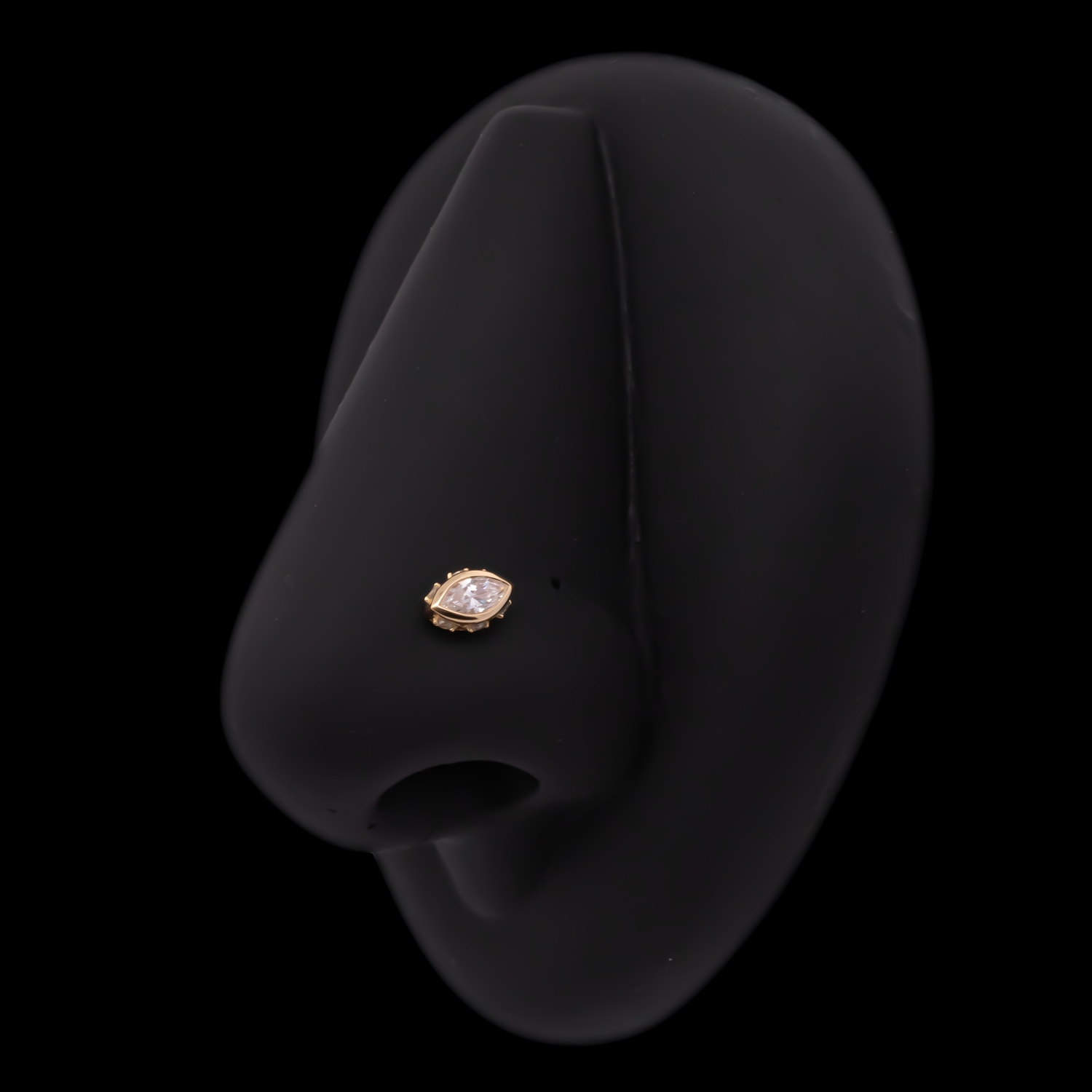 Orlina - 18kt Gold Threadless End - Khrysos Jewelry