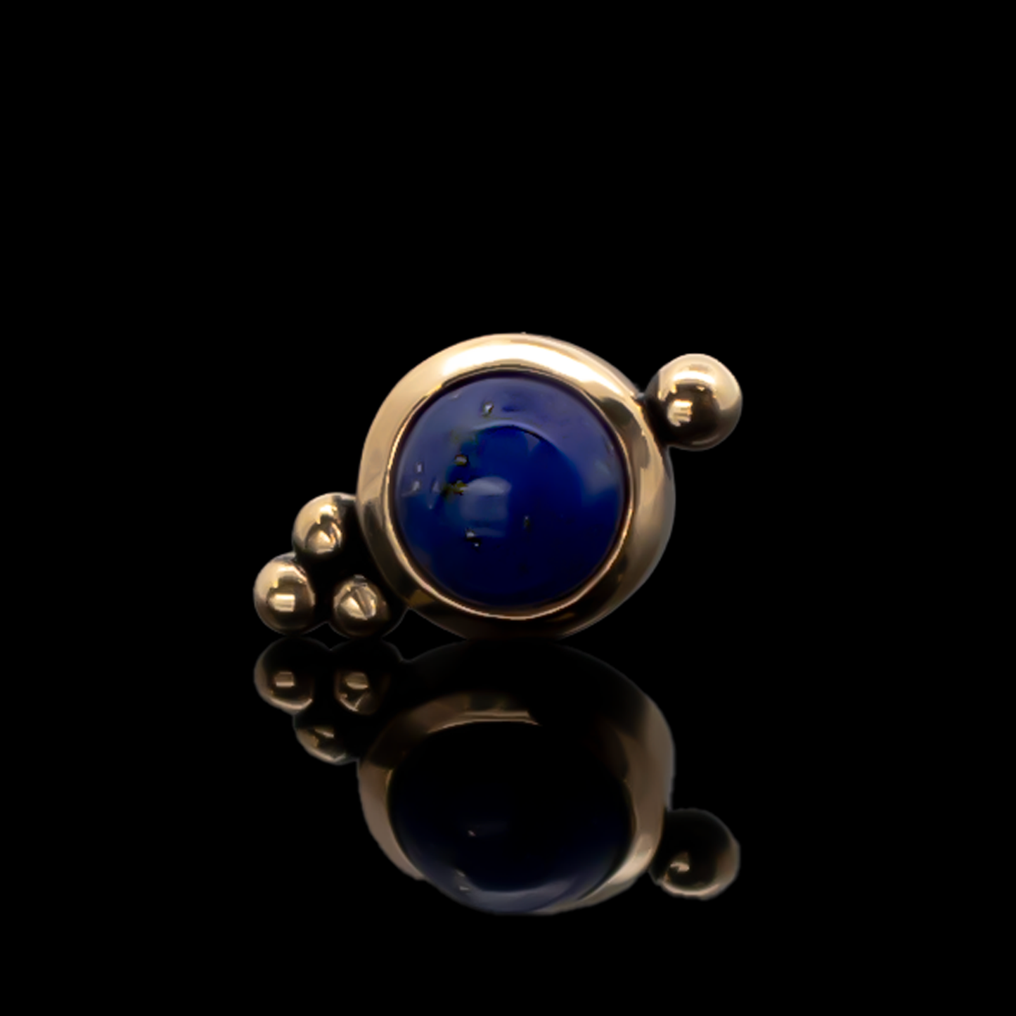 Linden - 18kt Gold Threadless End - Khrysos Jewelry