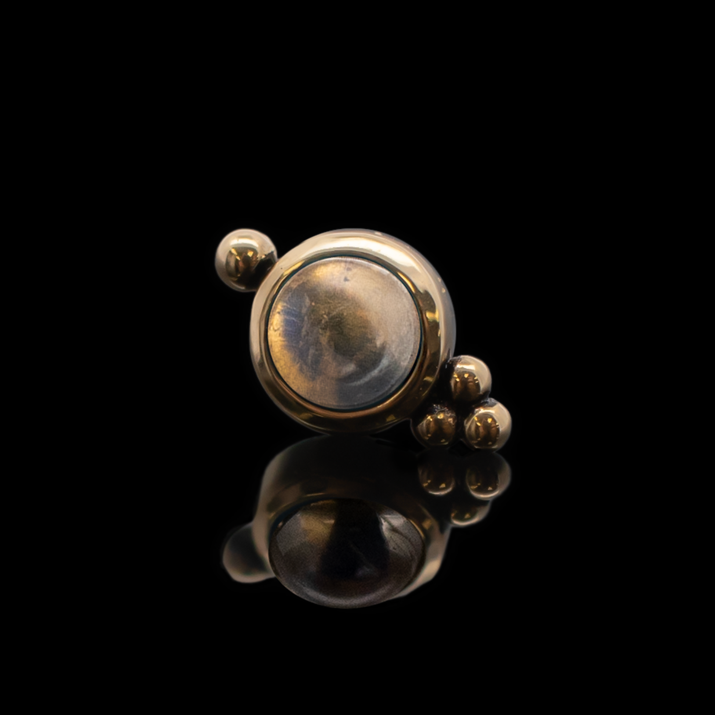 Linden - 18kt Gold Threadless End - Khrysos Jewelry