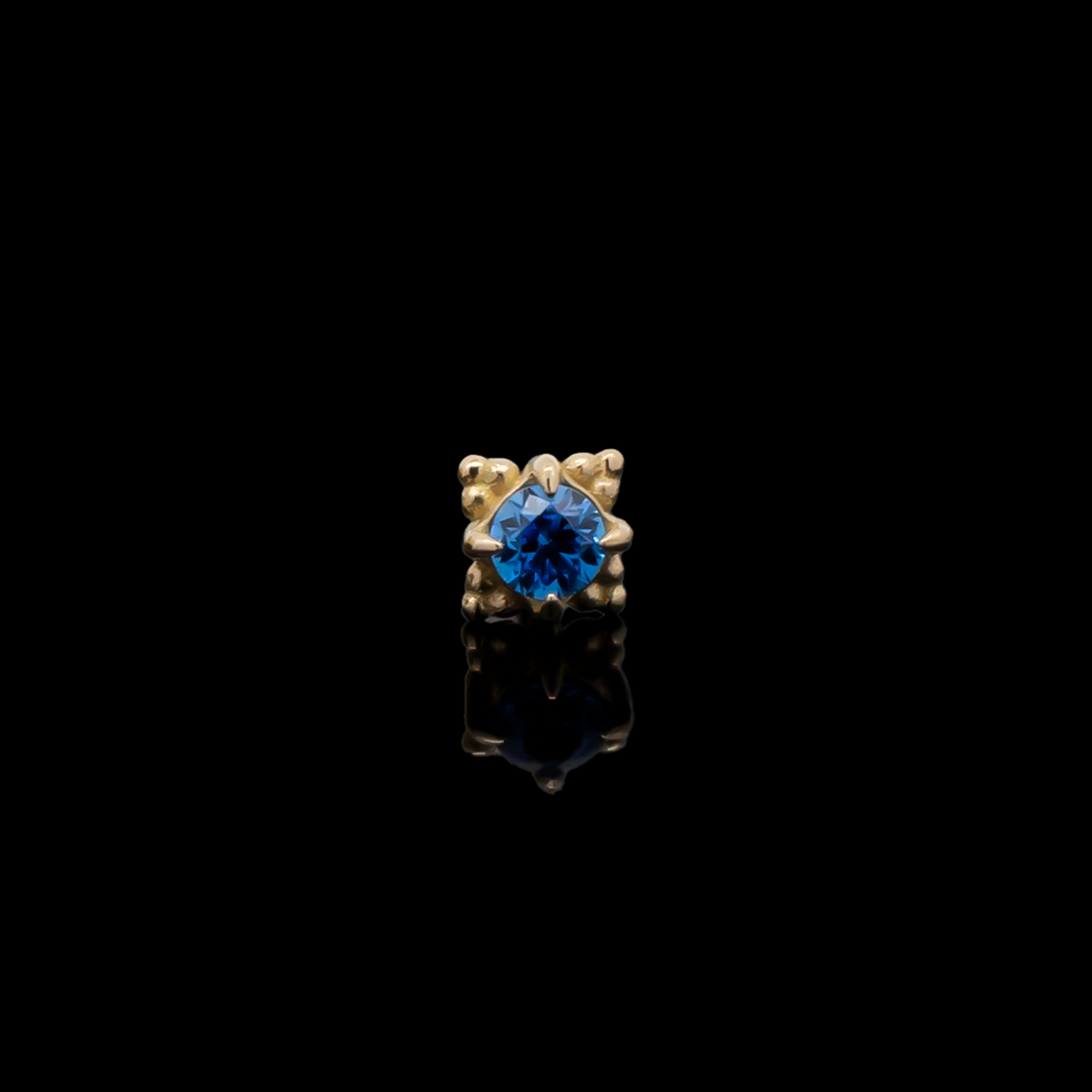 Wren - 18kt Gold Threadless End - Khrysos Jewelry