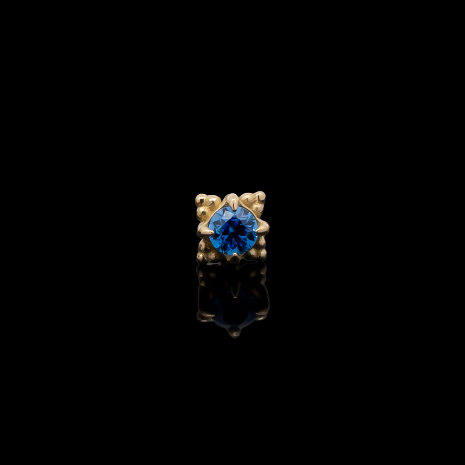 Wren - 18kt Gold Threadless End - Khrysos Jewelry