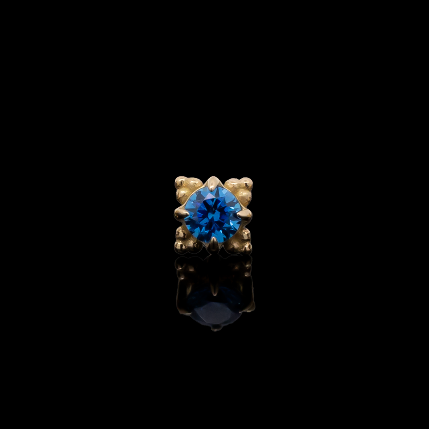 Wren - 18kt Gold Threadless End - Khrysos Jewelry