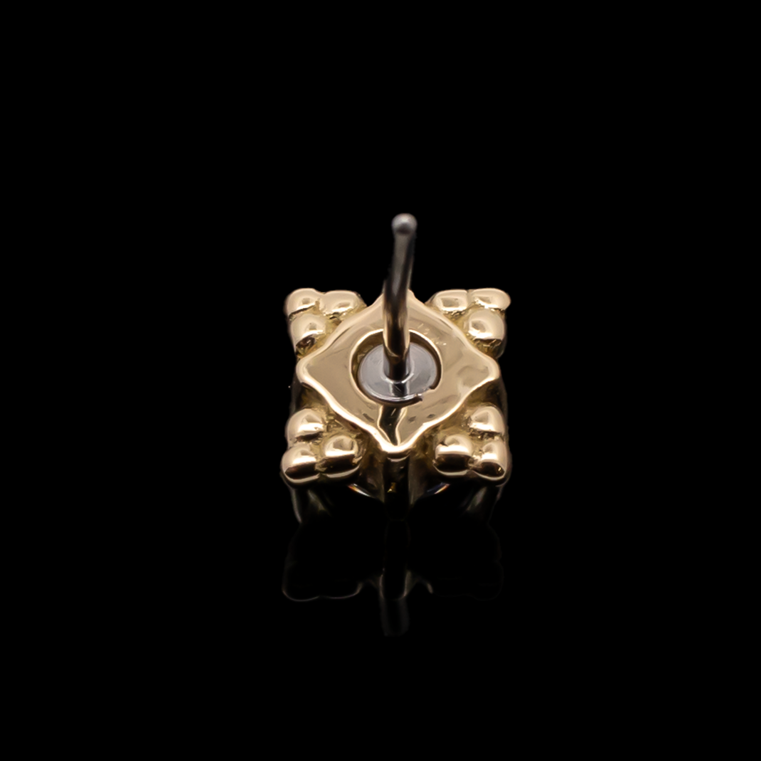 Wren - 18kt Gold Threadless End - Khrysos Jewelry