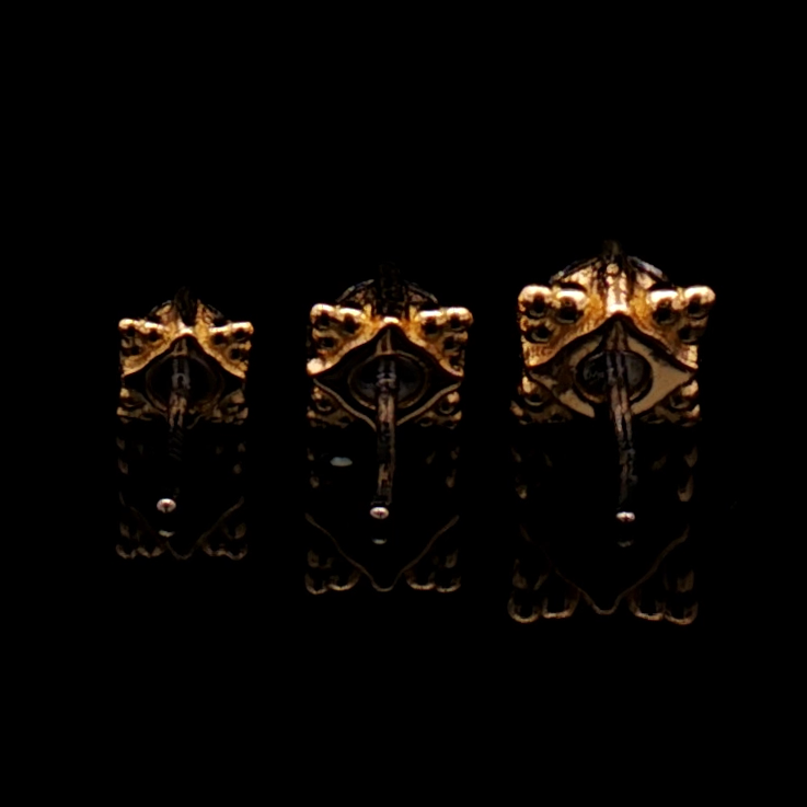 Wren - 18kt Gold Threadless End - Khrysos Jewelry