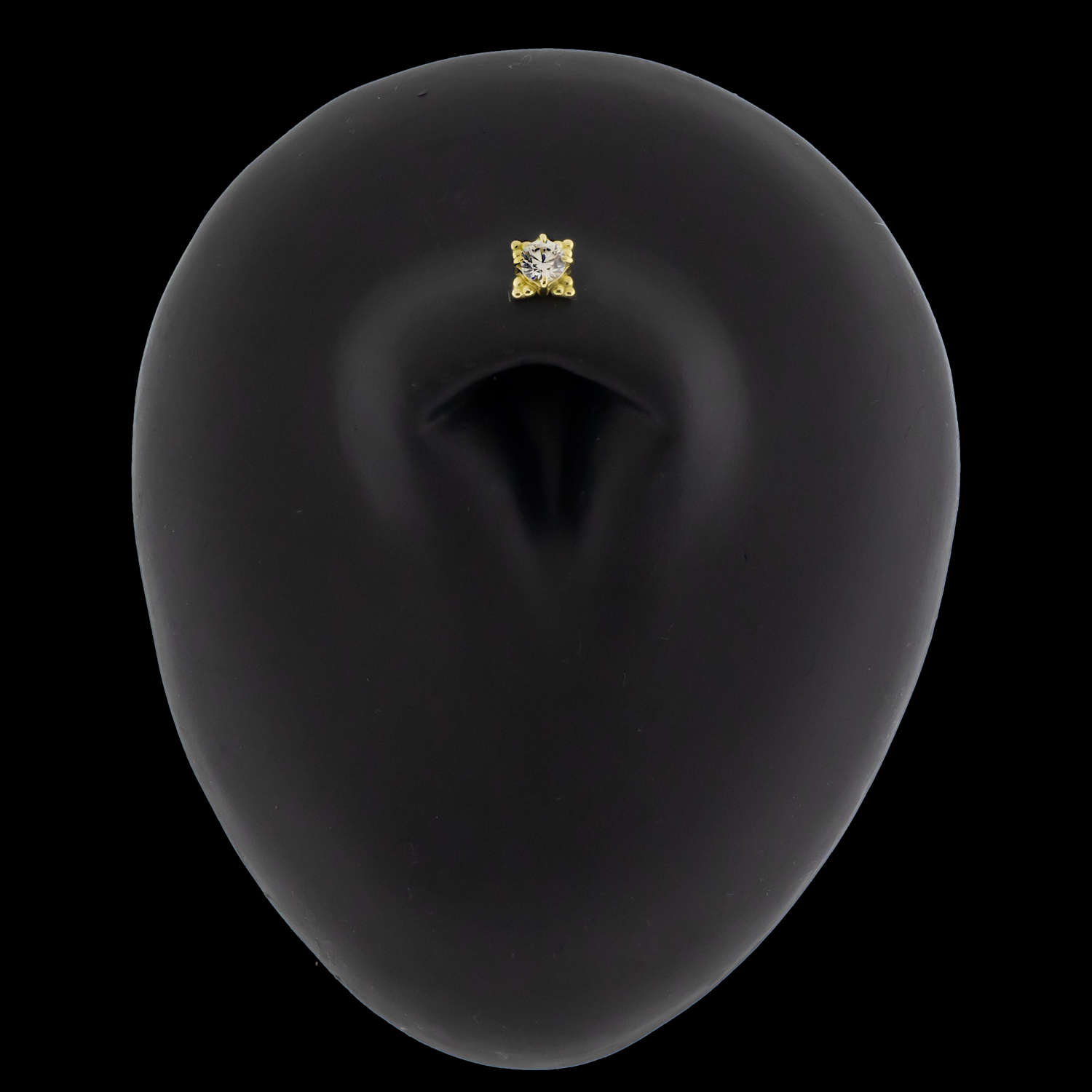 Wren - 18kt Gold Threadless End - Khrysos Jewelry