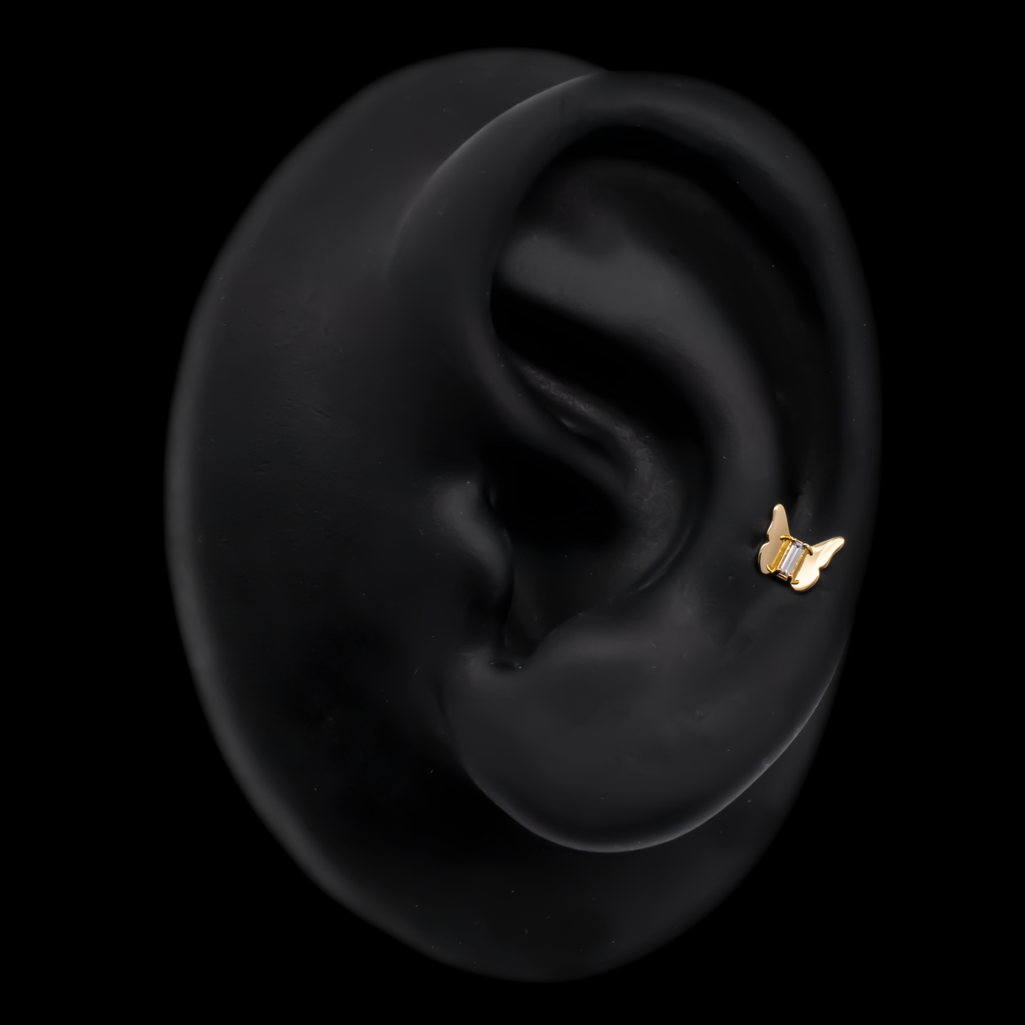 Mariposa - 18kt Gold Threadless End - Khrysos Jewelry