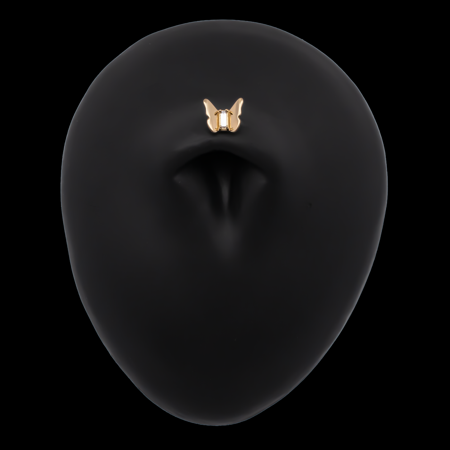 Mariposa - 18kt Gold Threadless End - Khrysos Jewelry