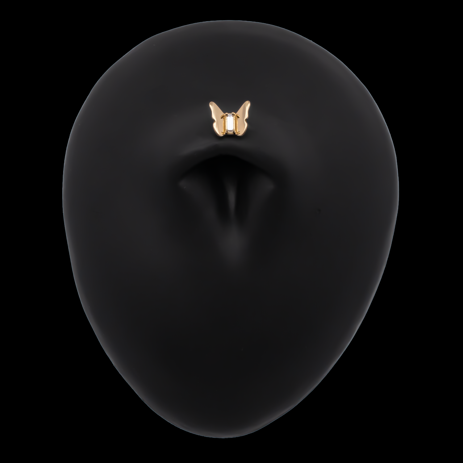 Mariposa - 18kt Gold Threadless End - Khrysos Jewelry