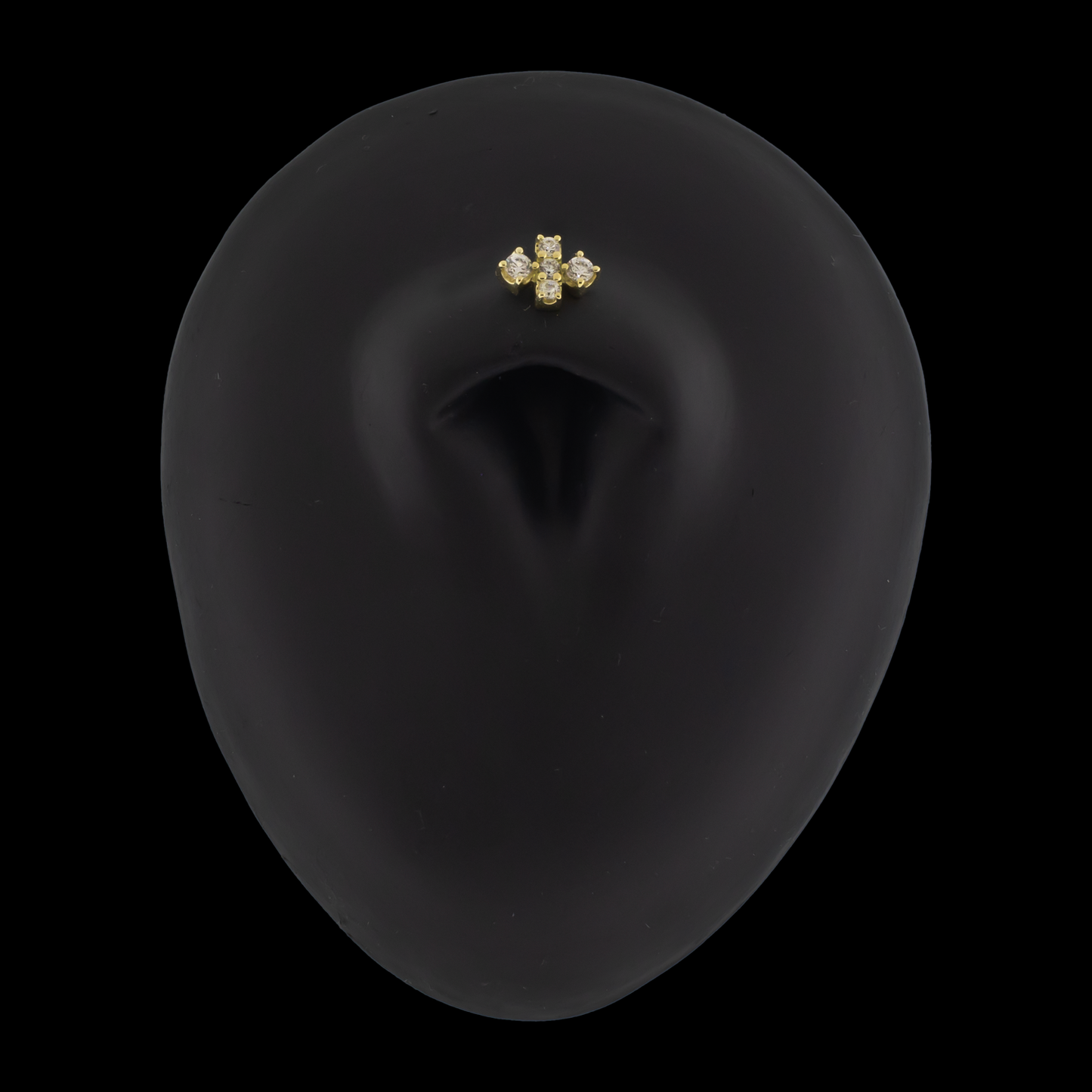 Finley - 18kt Gold Threadless End - Khrysos Jewelry