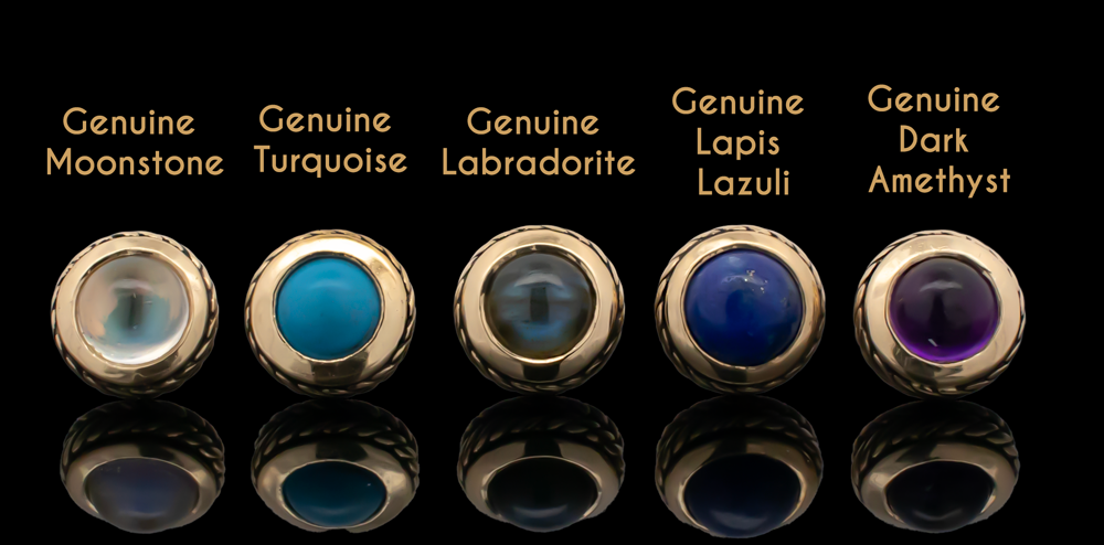 Laurel - 18kt Gold Threadless End - Khrysos Jewelry
