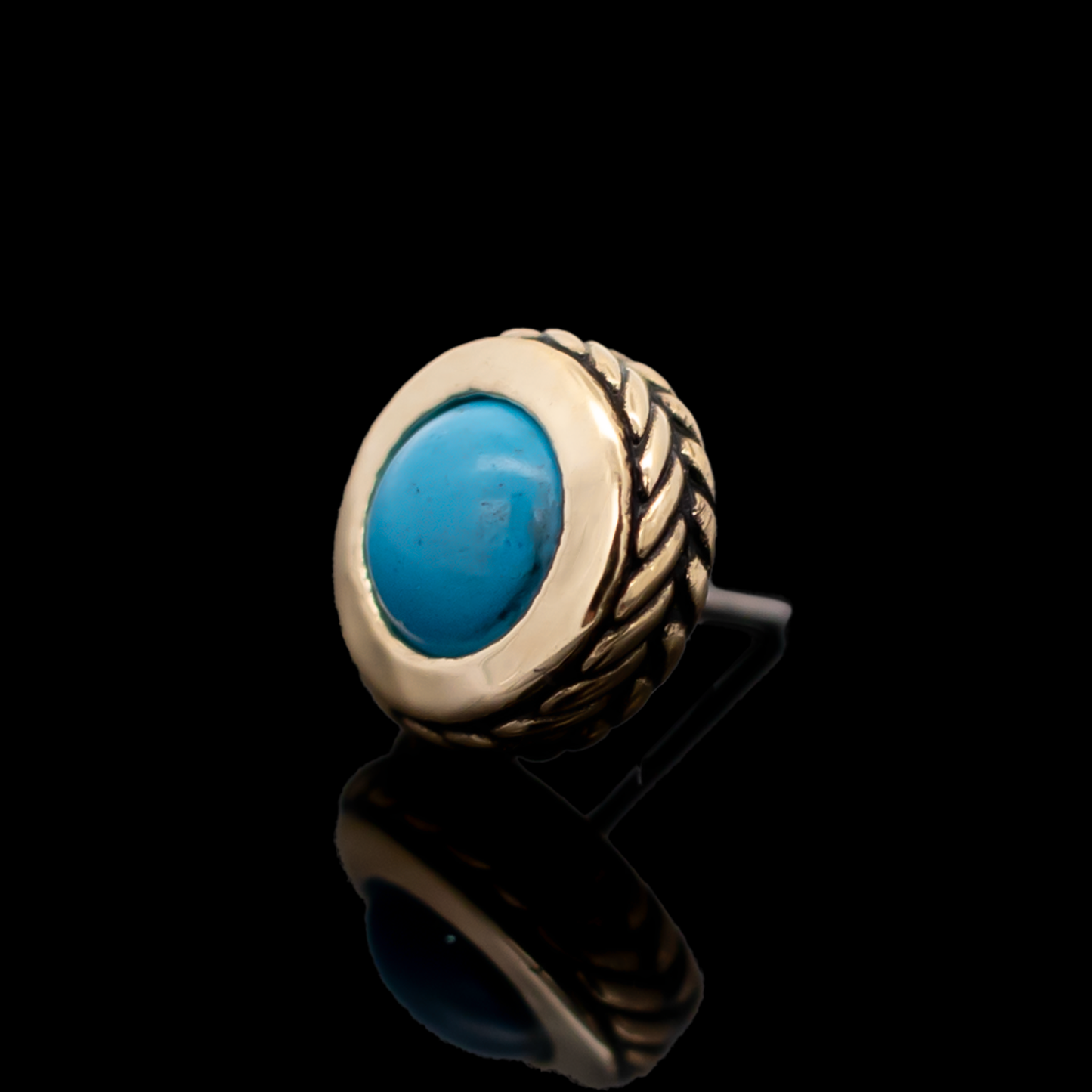 Laurel - 18kt Gold Threadless End - Khrysos Jewelry