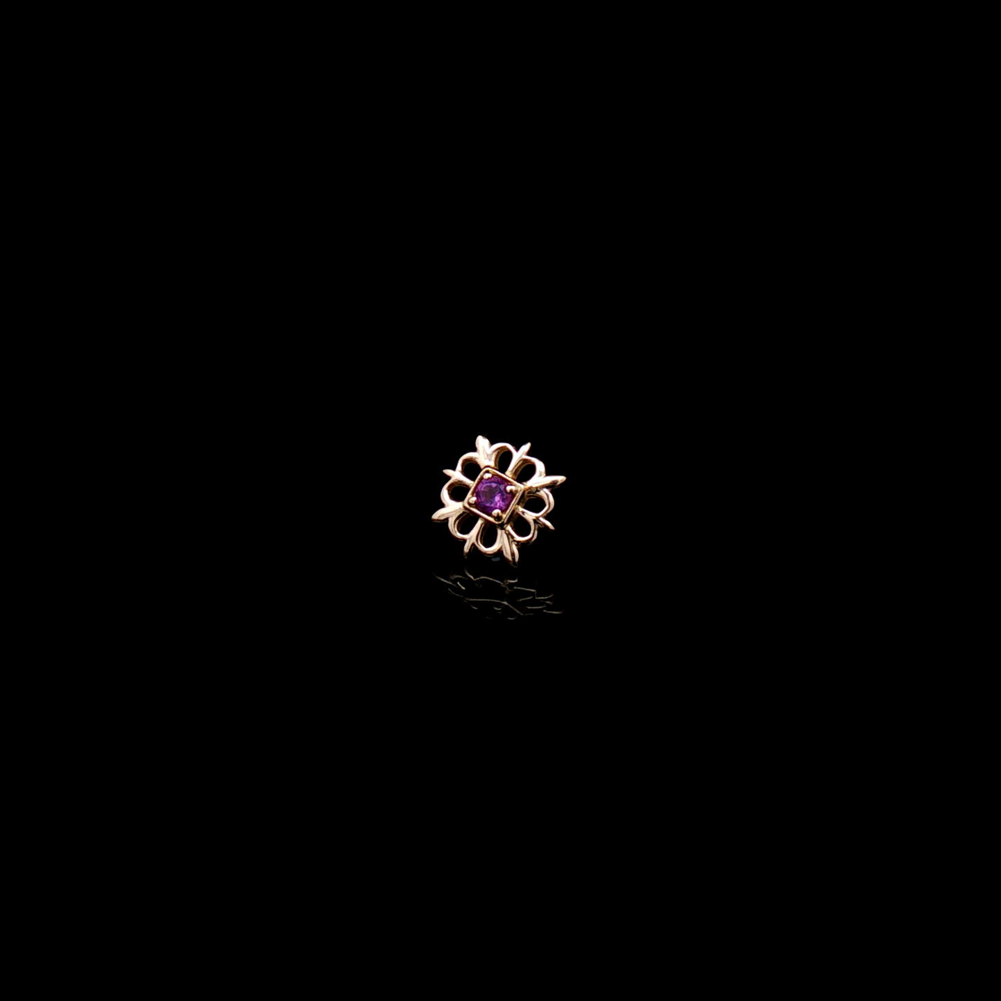 Olivia - 18kt Gold Threadless End - Khrysos Jewelry