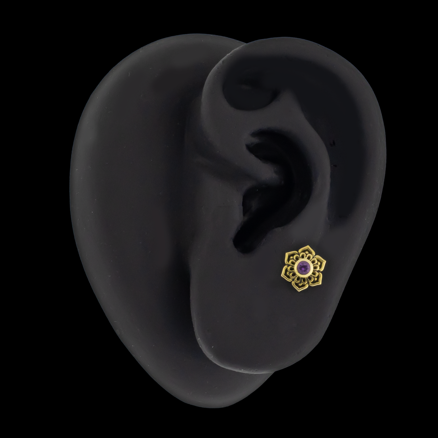 Aurora - 18kt Gold Threadless End - Khrysos Jewelry