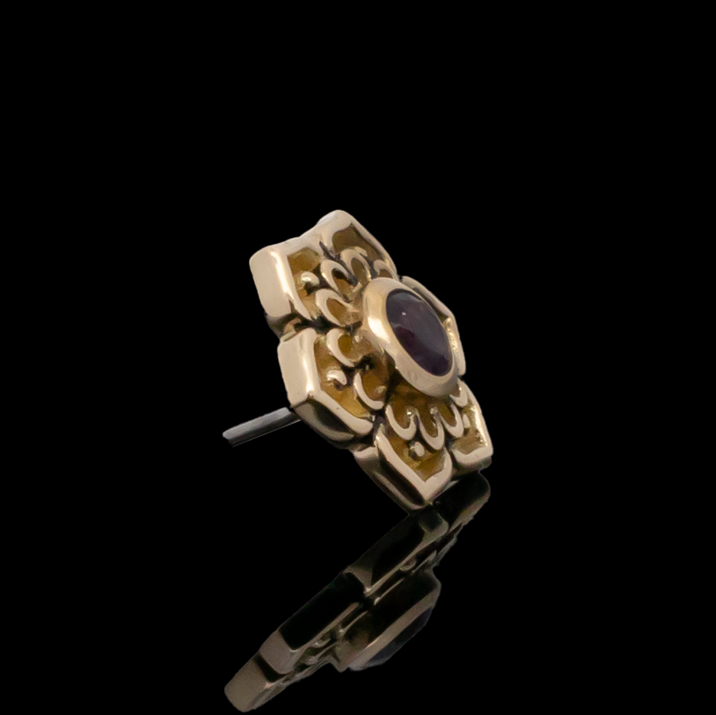 Aurora - 18kt Gold Threadless End - Khrysos Jewelry