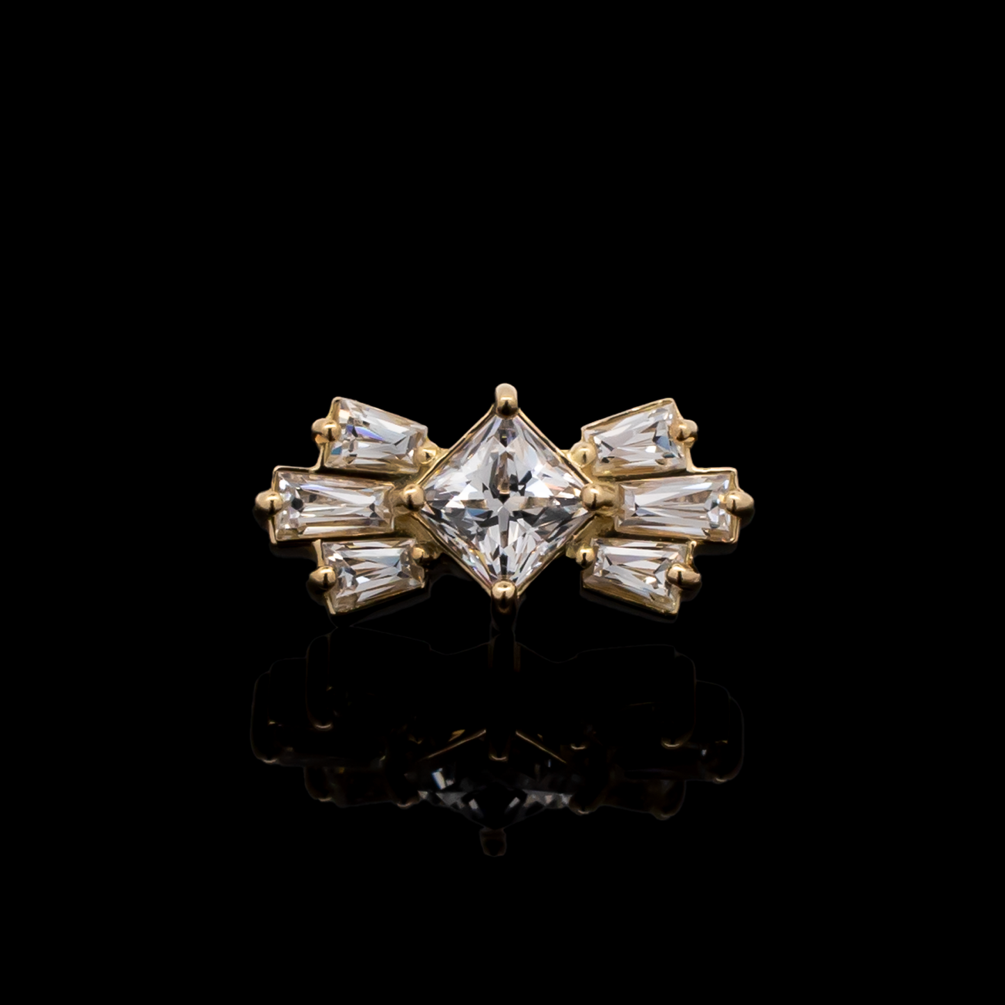 Luca - 18kt Gold Threadless End - Khrysos Jewelry