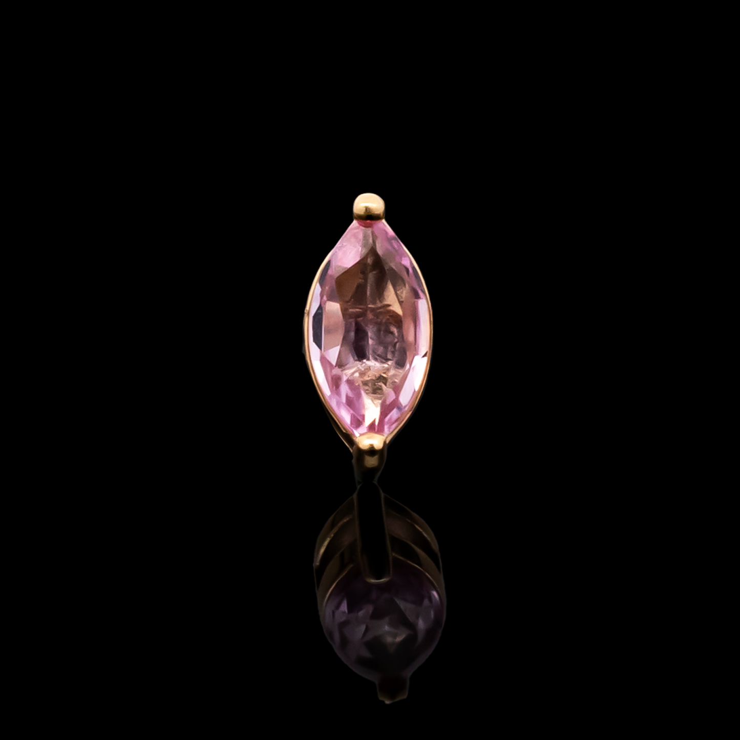 Aurum - 18kt Gold Threadless End - Khrysos Jewelry