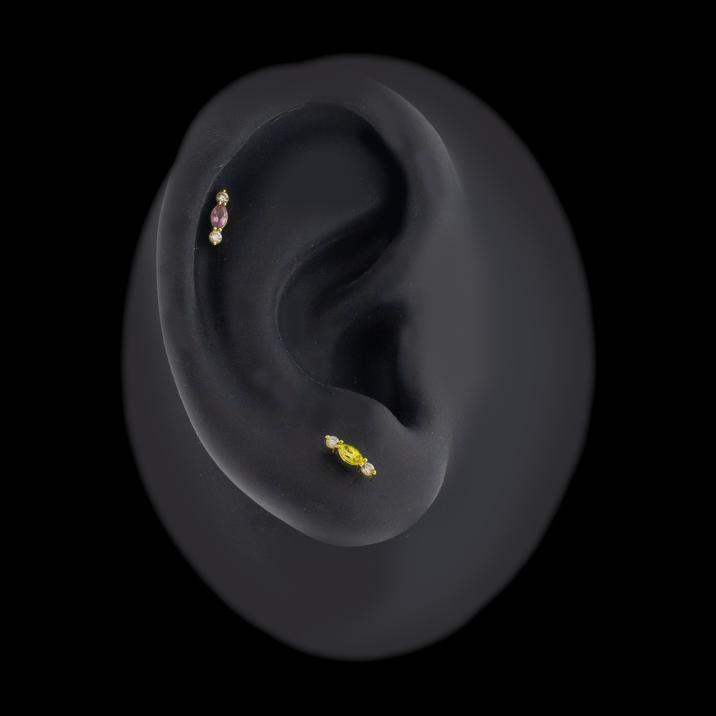 Brielle - 18kt Gold Threadless End - Khrysos Jewelry