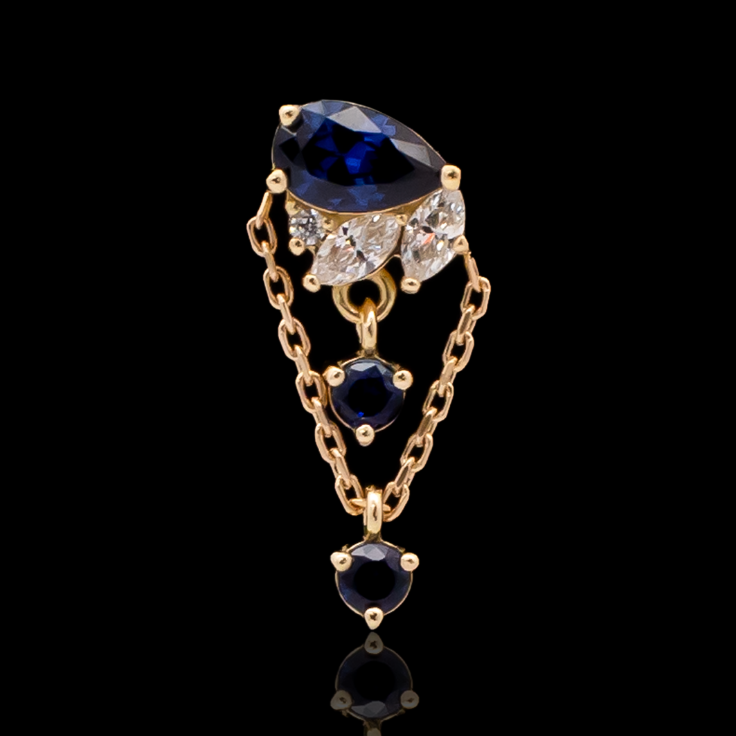 Atlas - 18kt Gold Threadless End - Khrysos Jewelry