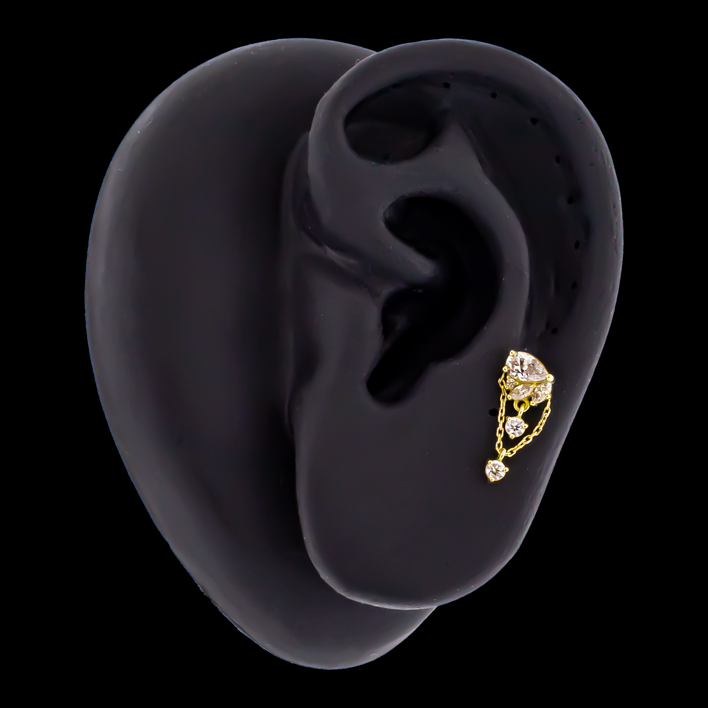 Atlas - 18kt Gold Threadless End - Khrysos Jewelry