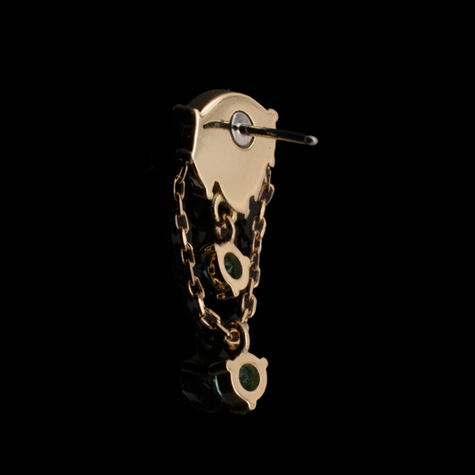 Atlas - 18kt Gold Threadless End - Khrysos Jewelry